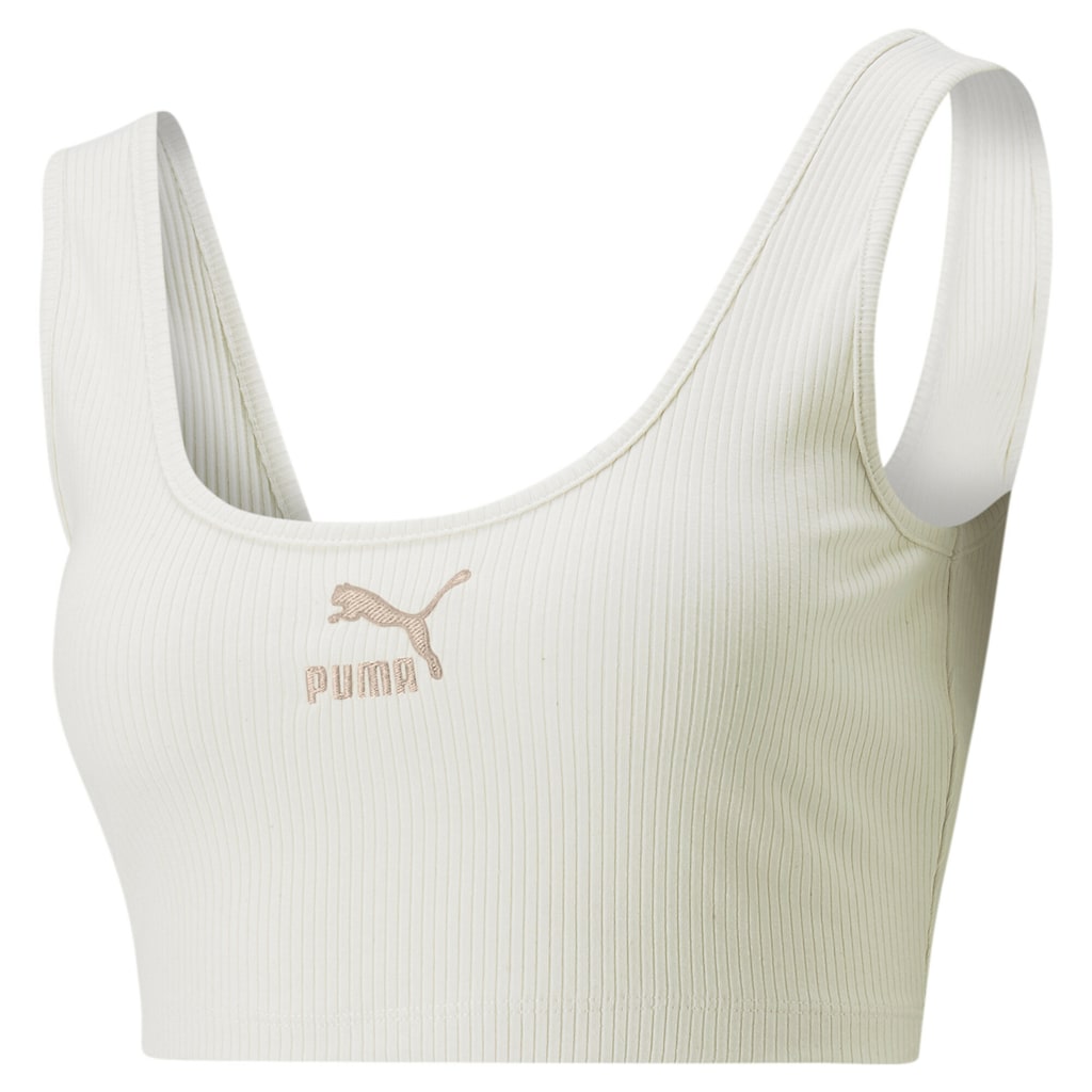 PUMA T-Shirt »Classics Ribbed Damen Crop-Top Slim«