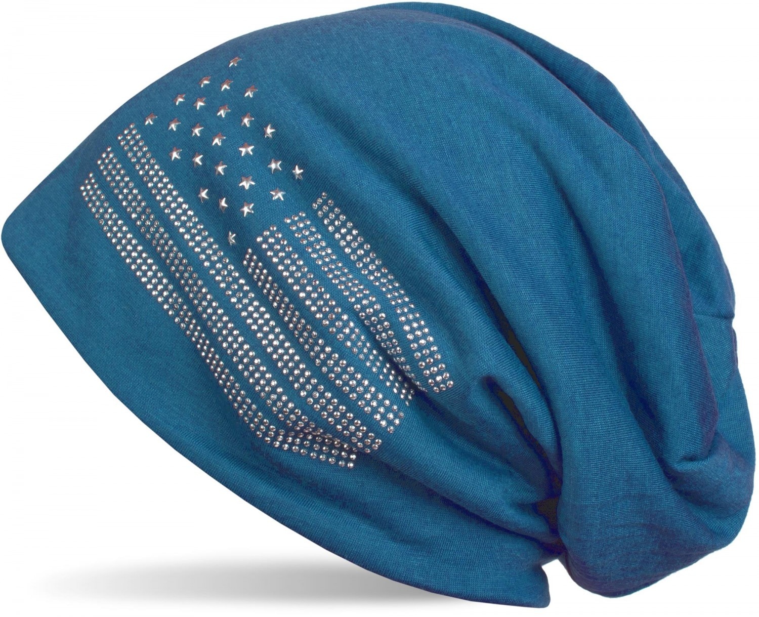 styleBREAKER Beanie "Beanie mit USA Flagge aus Strass" 1 Stk.