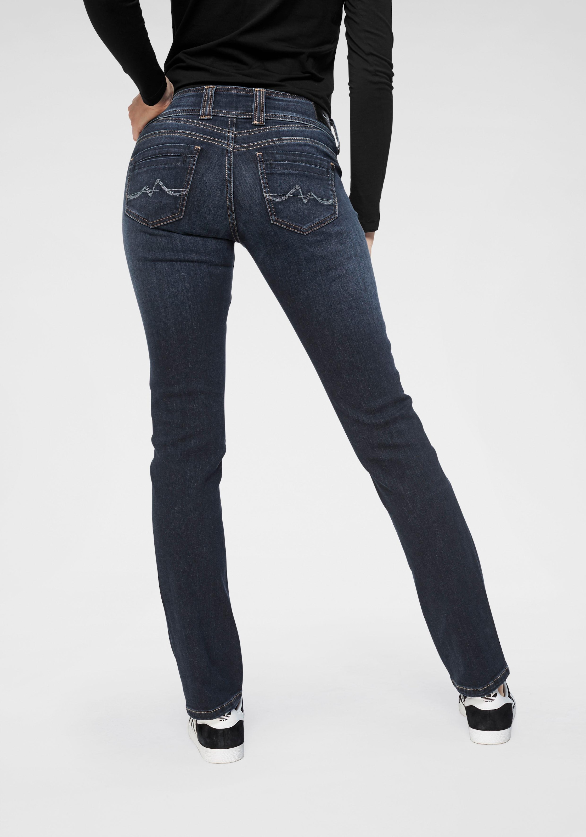 Pepe Jeans Damen Jeans Gen - Regular Fit - Blau - Royal Dark günstig online kaufen