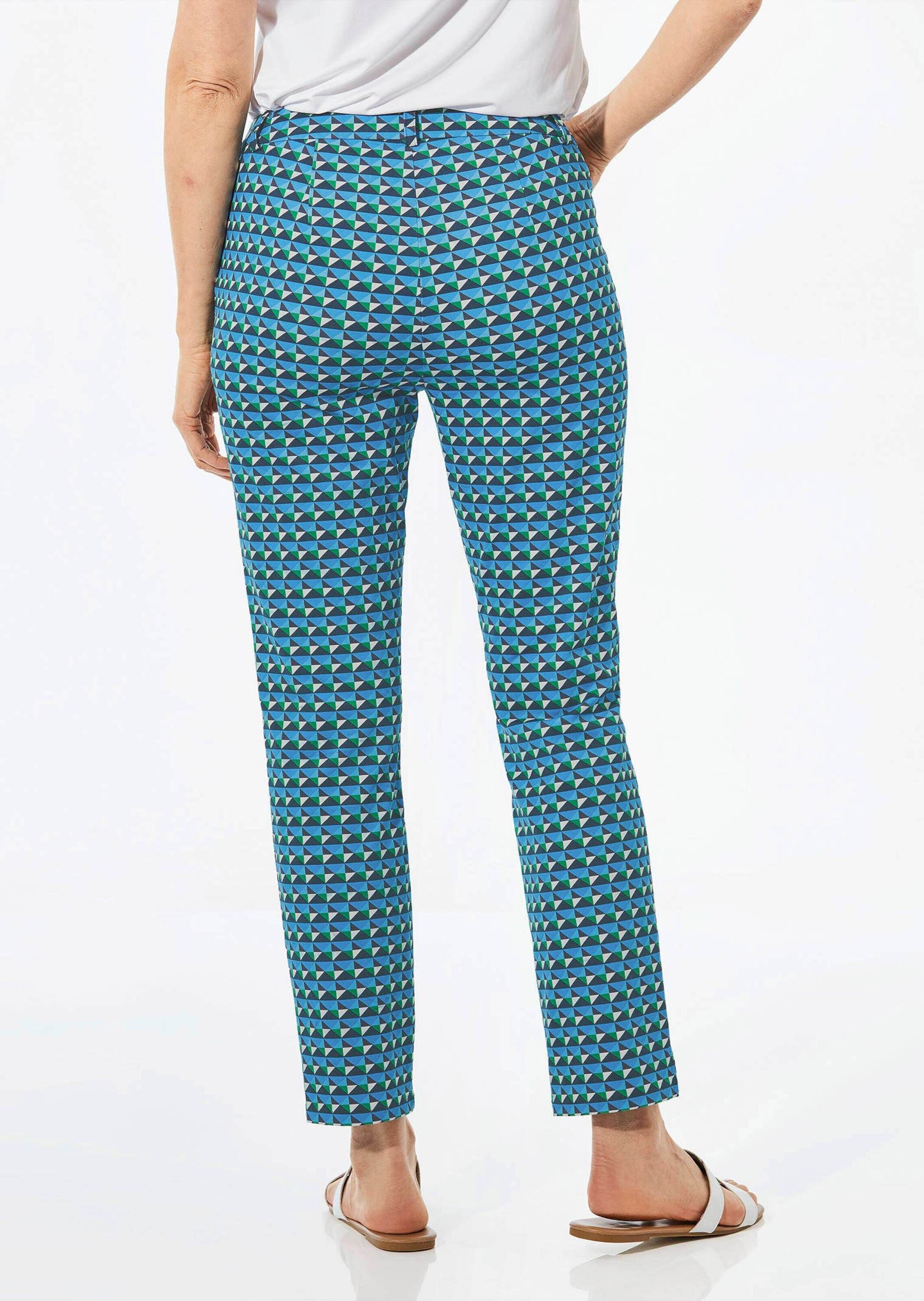 GOLDNER Stoffhose »Druckhose Druckhose mit Minimaldessin«