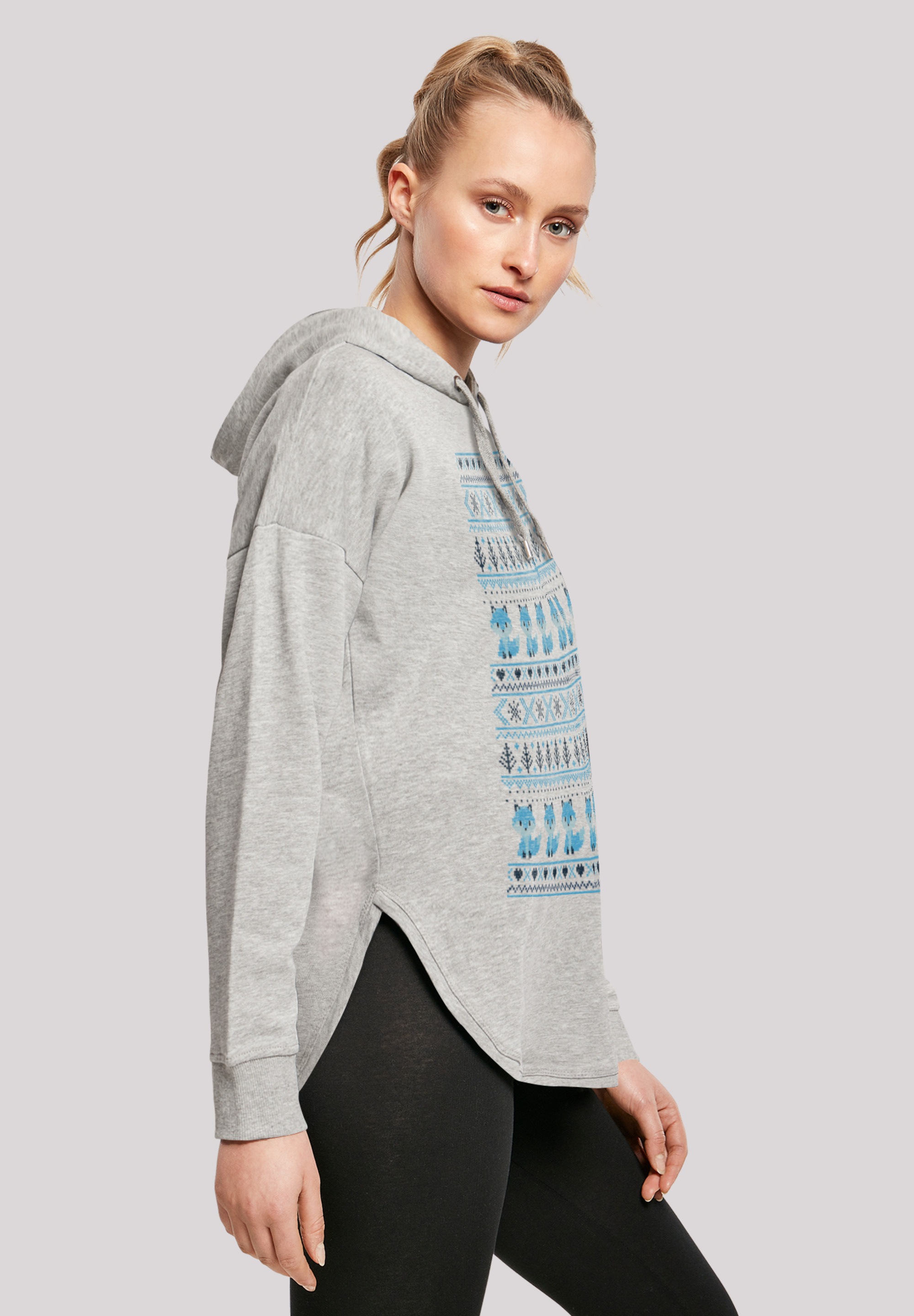 F4NT4STIC Kapuzenpullover »Christmas Fuchs Weihnachten Muster«, Print