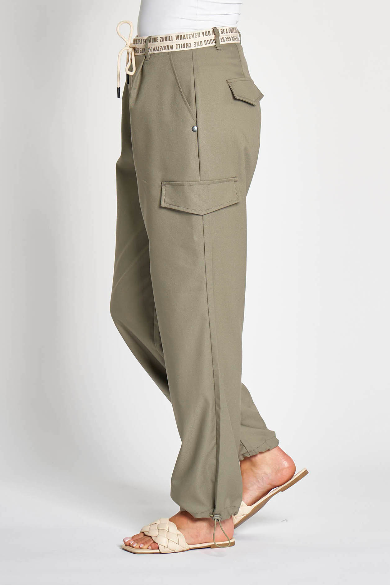 Thumbnail - Zhrill Stoffhose "ULLA", Sommerhose mit Kordelzug + Schriftzug am Bund