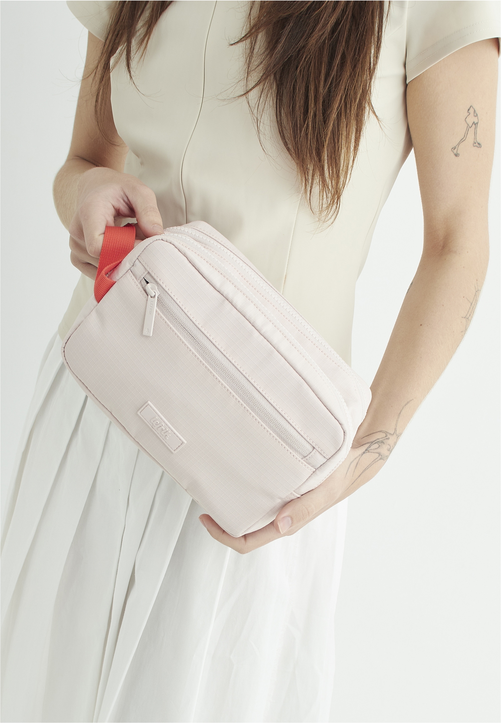lefrik Kosmetiktasche »Kei Double Washbag«, mit zwei großen Fächern innen