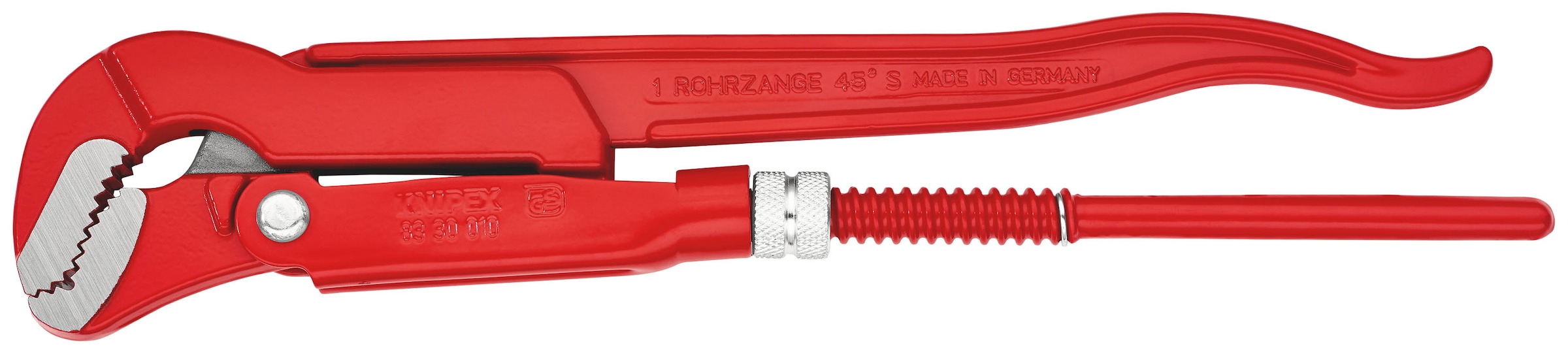 Rohrzange »83 30 010 S-Maul«, (1 tlg.), rot pulverbeschichtet 320 mm