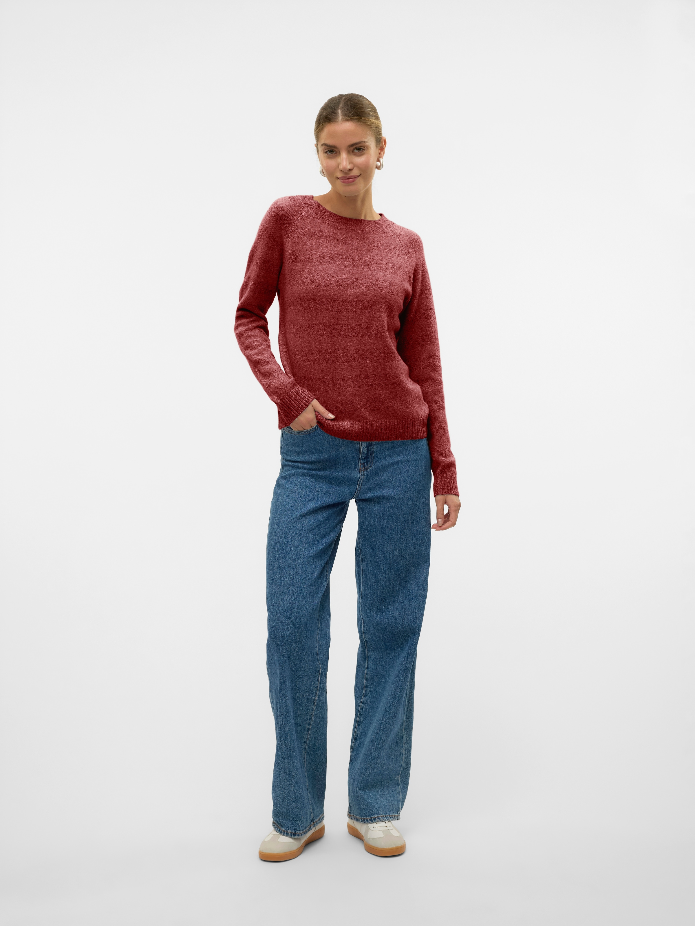 Vero Moda Rundhalspullover »VMDOFFY LS O-NECK BLOUSE GA NOOS«