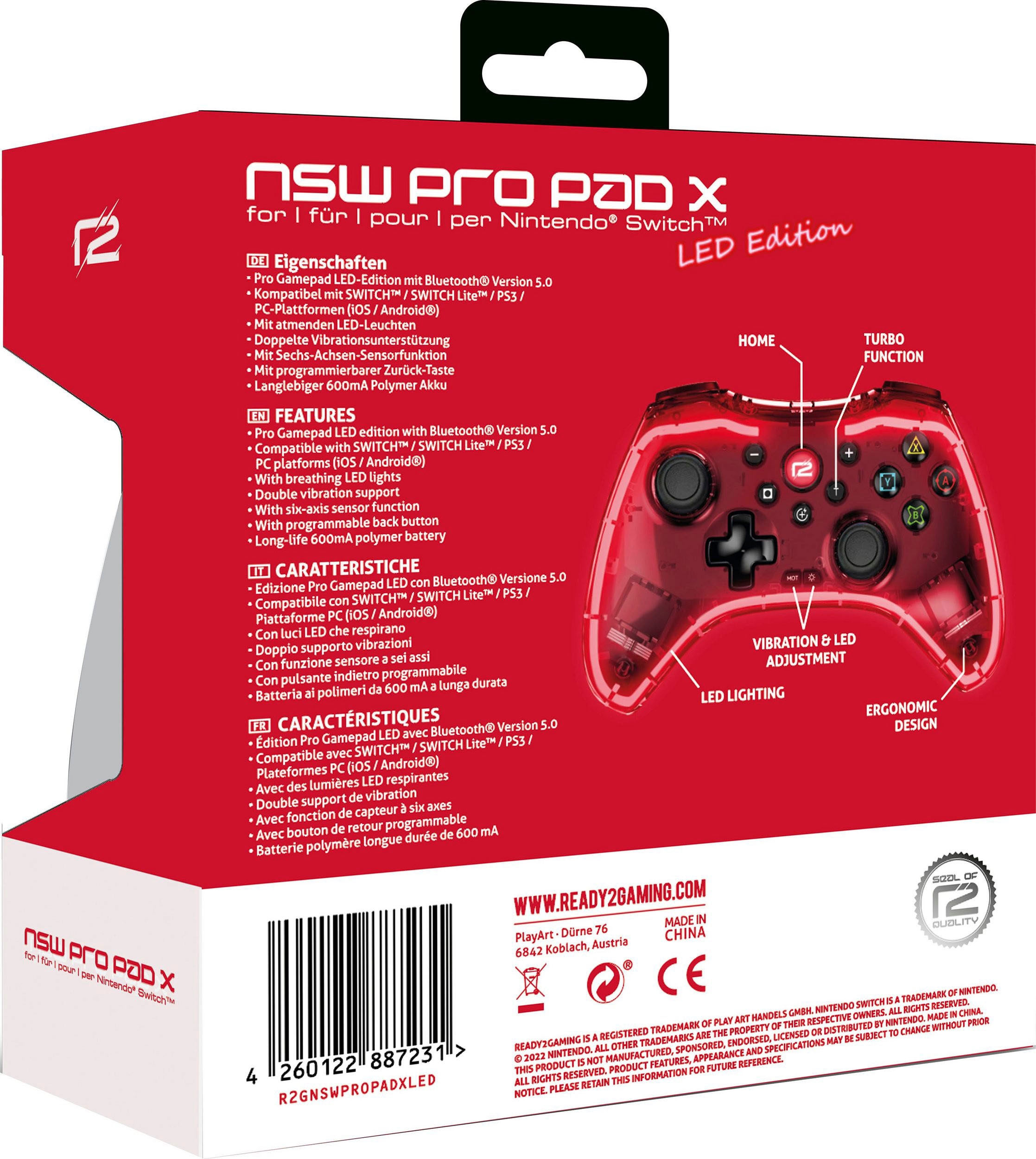 Ready2gaming Controller »Gamepad + NSW Lego 2K Drive (USK) - Code in the Box«