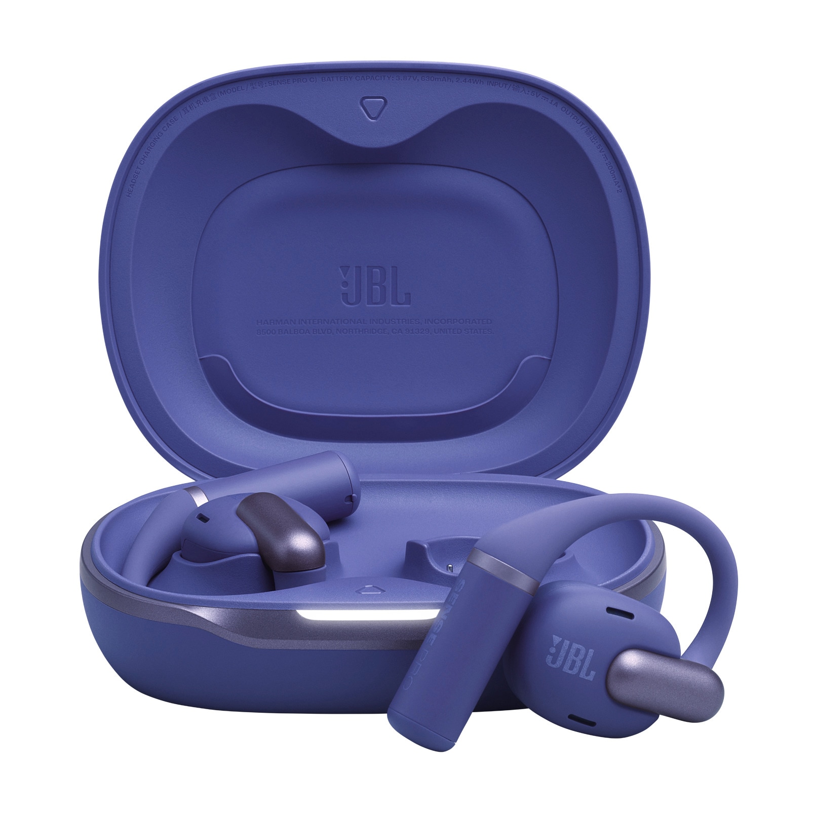 JBL Open-Ear-Kopfhörer "Sense Pro", blau, B:10cm H:3,5cm T:16cm, Kopfhörer - Einheitsgröße