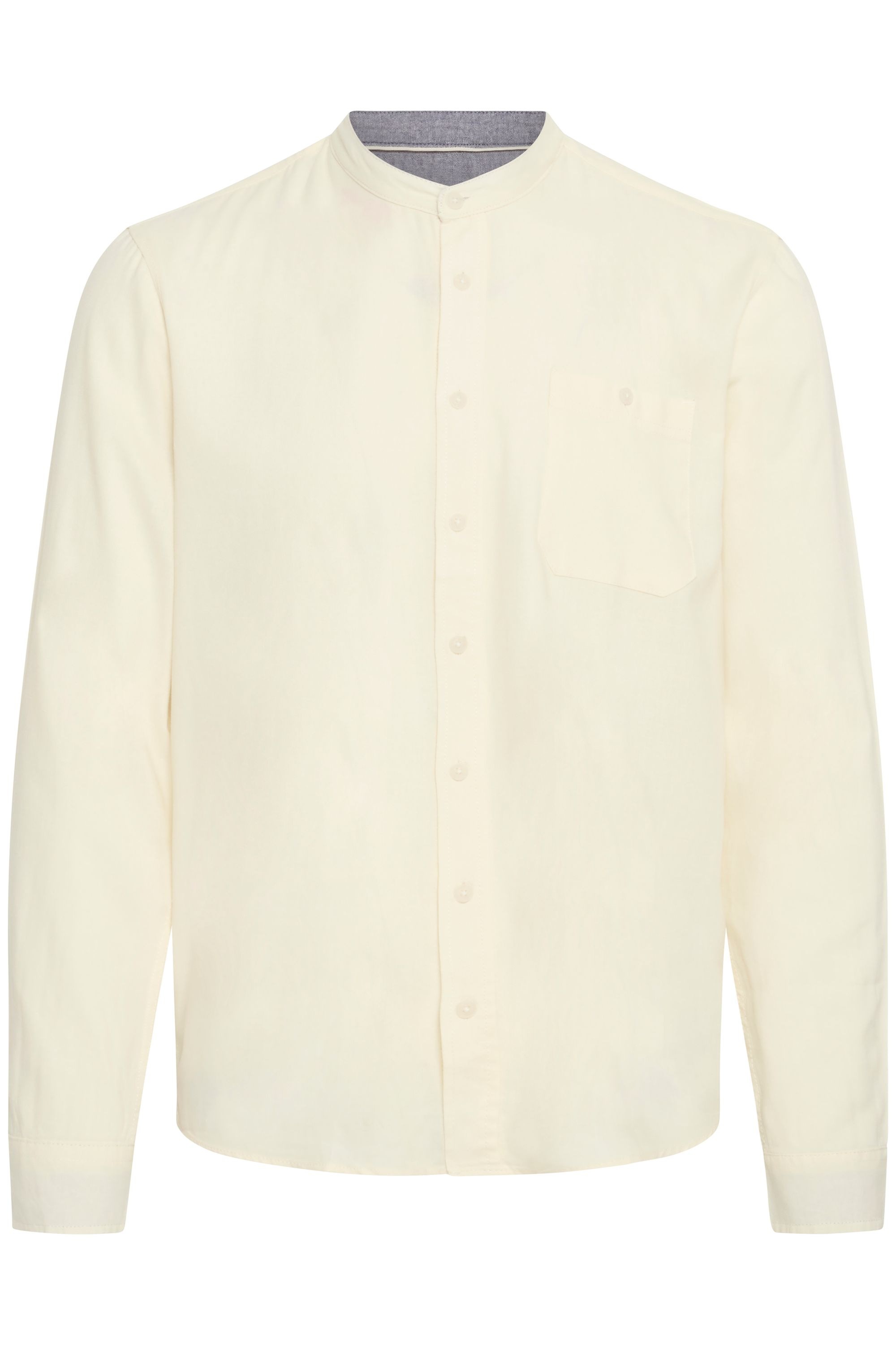 Blend Langarmhemd "BHBobby Shirt mandarin" Stilvolles Langarmhemd aus Leine günstig online kaufen