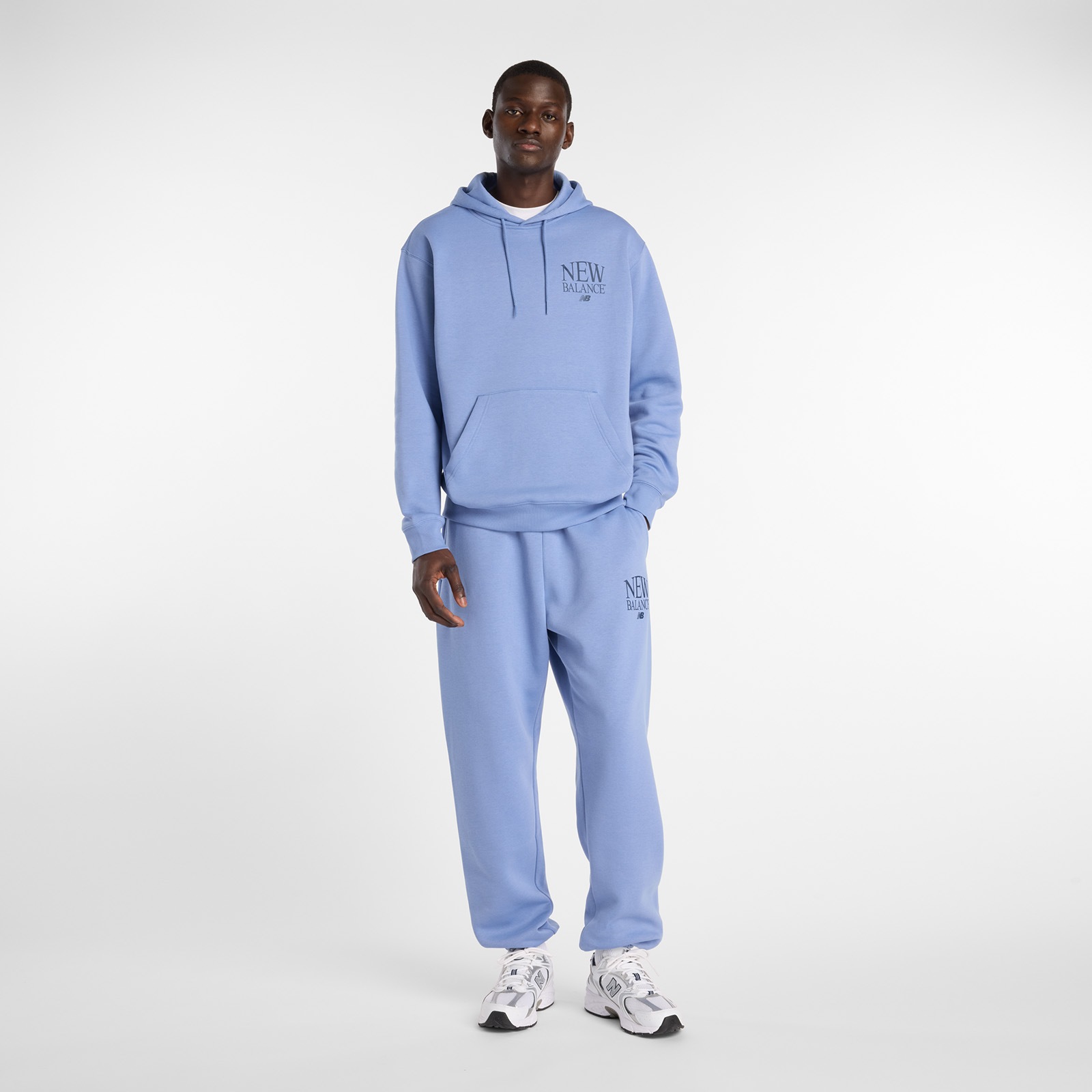 New Balance Kapuzensweatshirt , mit Kordelzug, aus Baumwollmischung
