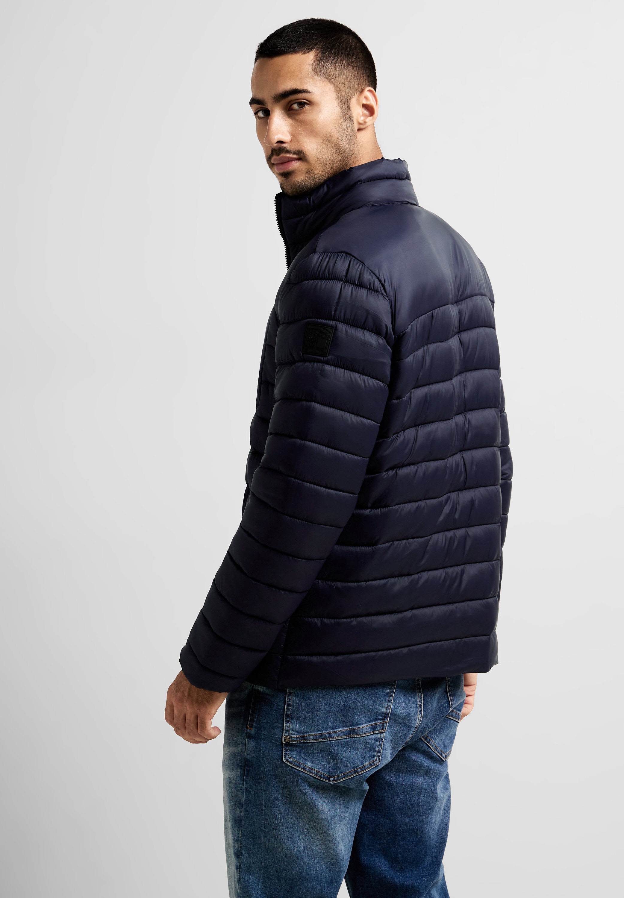 STREET ONE MEN Steppjacke, ohne Kapuze, mit Brusttasche