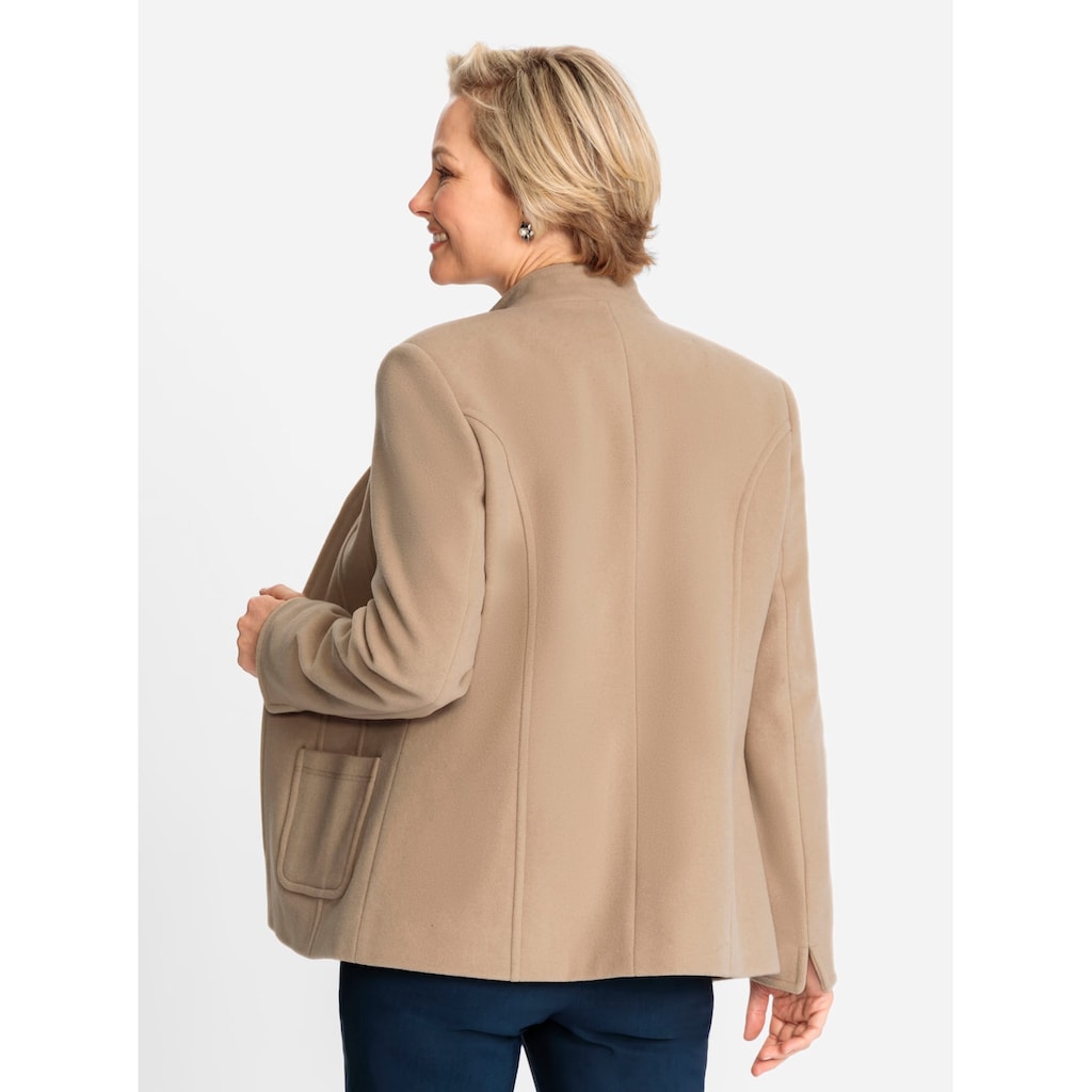 Classic Wolljacke, ohne Kapuze