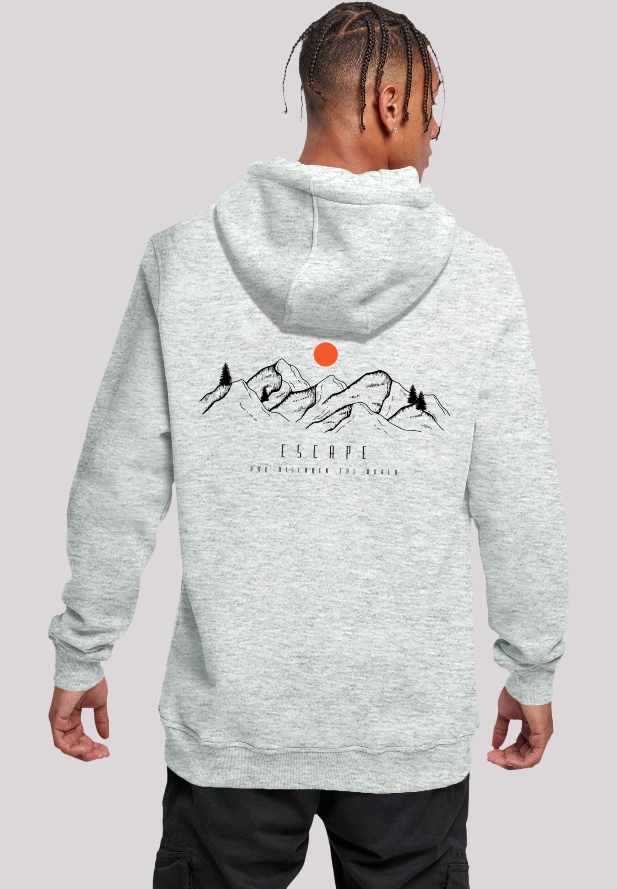 Kapuzenpullover »MOUNTAIN x F4NT4STIC«, Print