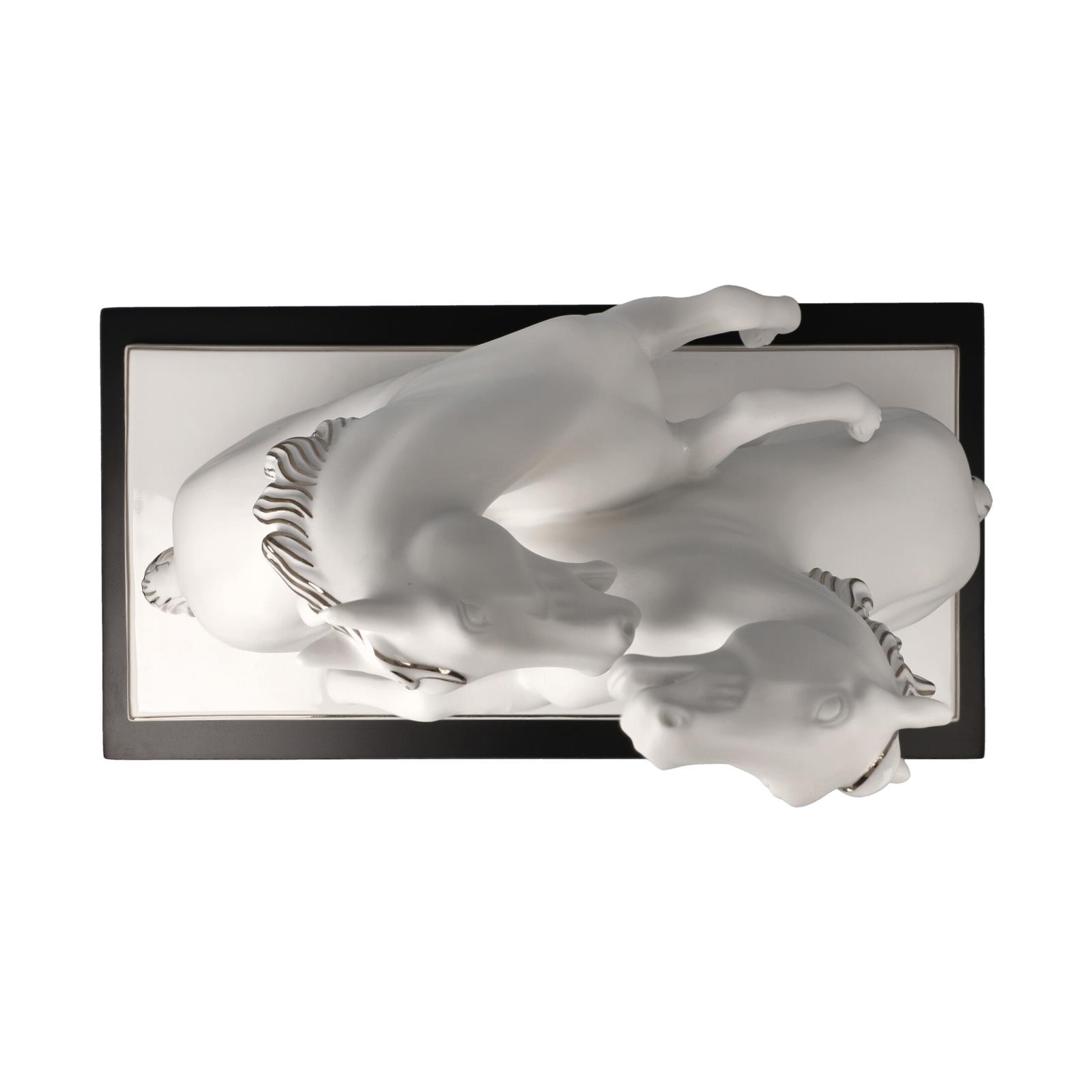 Goebel Dekofigur »Dekofigur Pferde Artiste er Alegria Studio 8 Chevaux 32 cm weiß-silber«