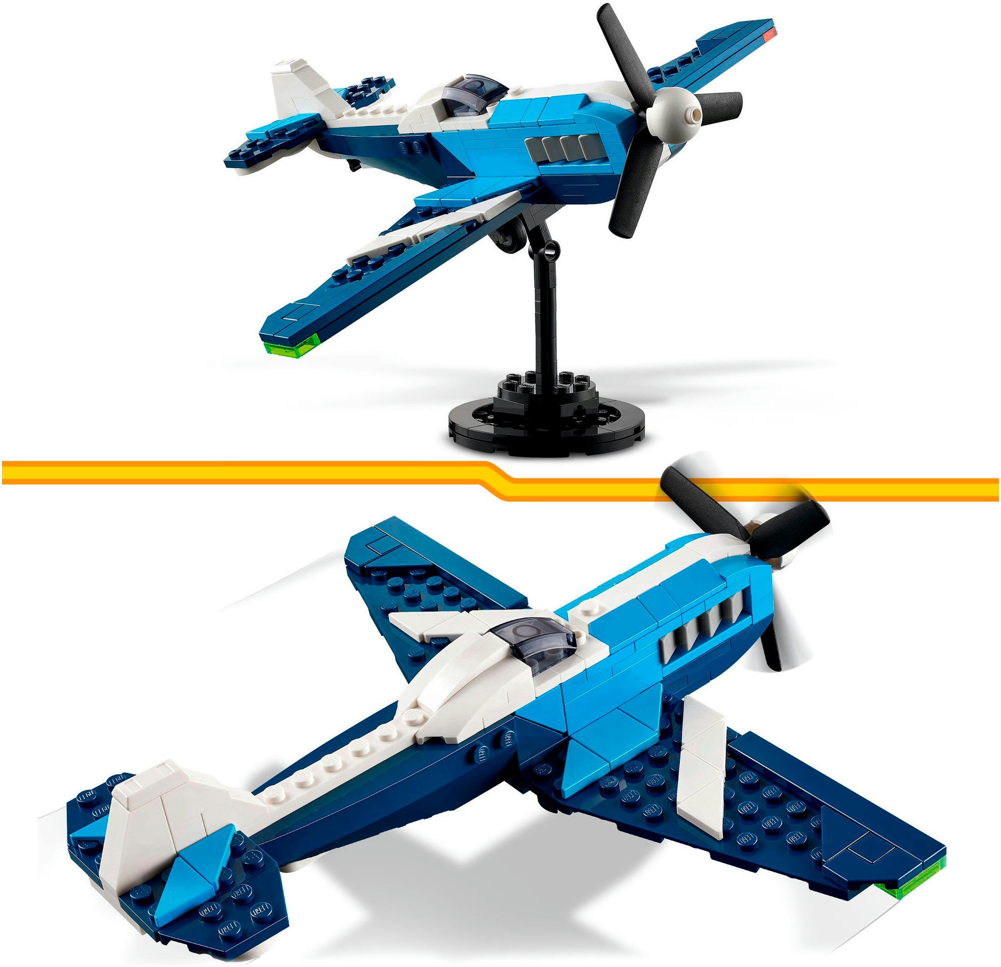 LEGO® Konstruktionsspielsteine »Flieger: Rennflugzeug (31160), LEGO Creator«, (178 St.), Made in Europe