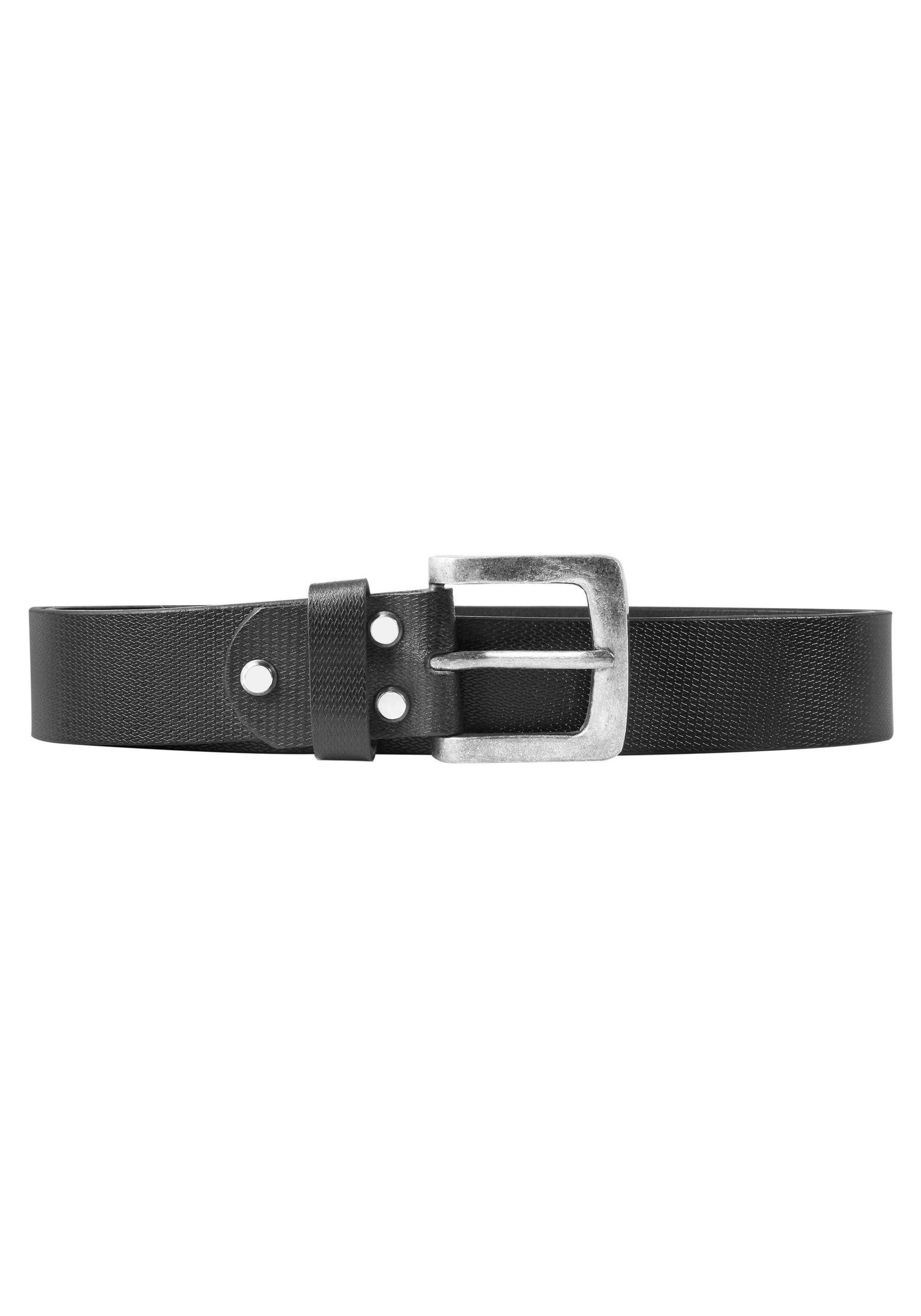 Leonardo Verrelli Ledergürtel »hochwertiges Echt Leder, schwarz, 90 cm - 130 cm (Bundbreite)«