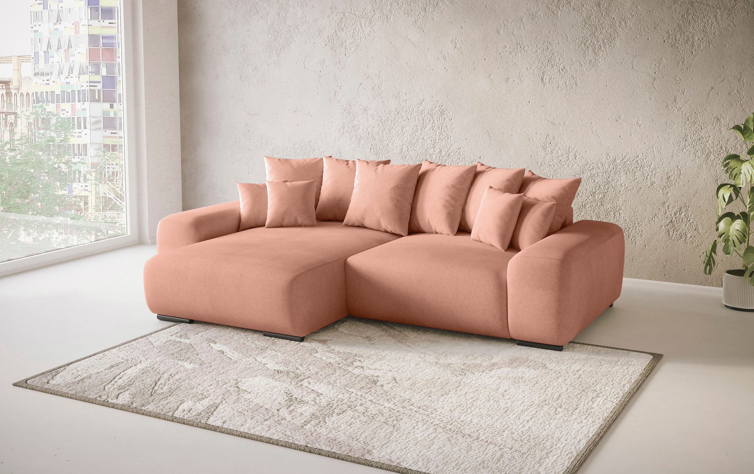 Mr. Couch Polsterecke »Sundance II«, Dauerschläfer mit EasyBett-Schlaffunktion, Bettkasten