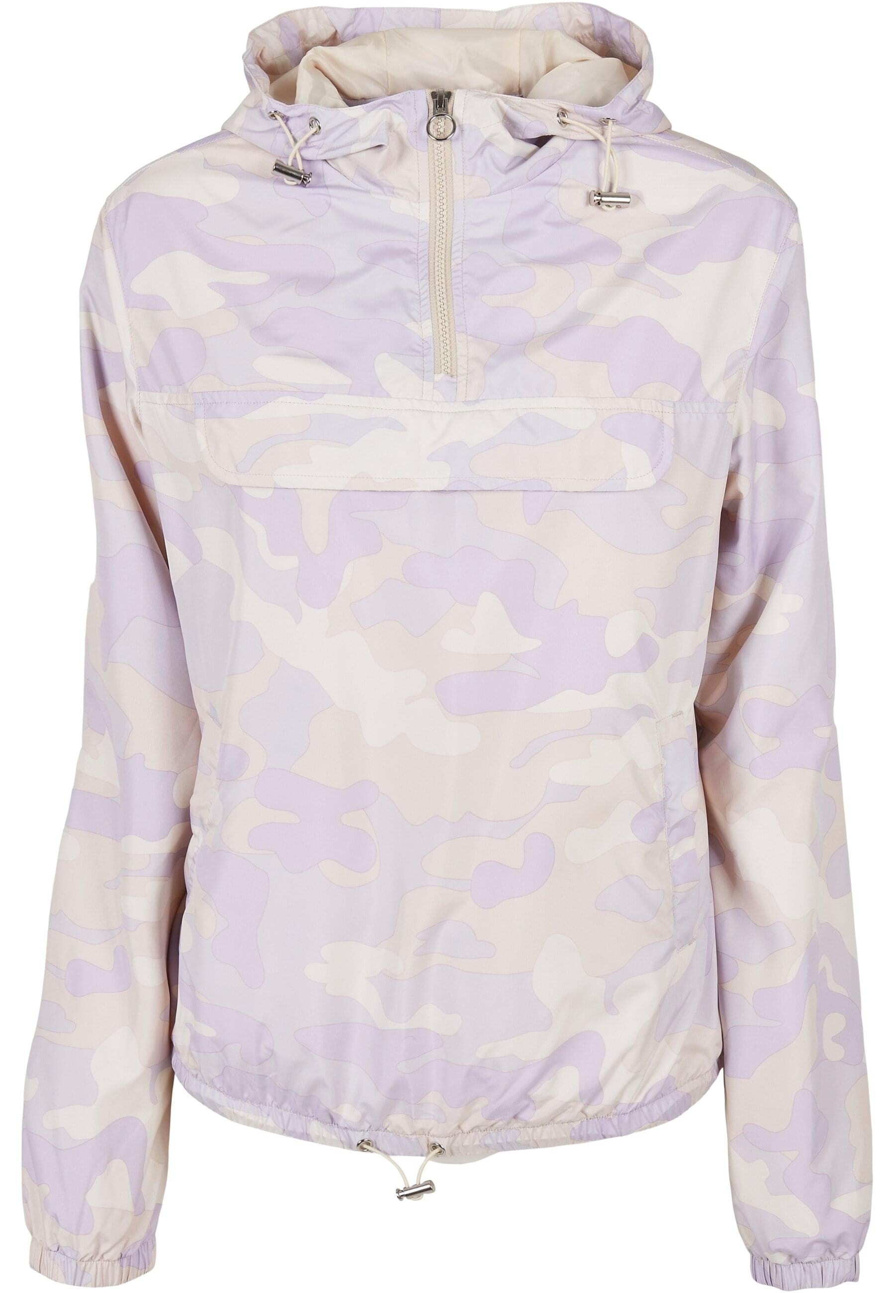 URBAN CLASSICS Windbreaker "Urban Classics Damen Ladies Camo Pull Over Jacket", (1 St.), mit Kapuze