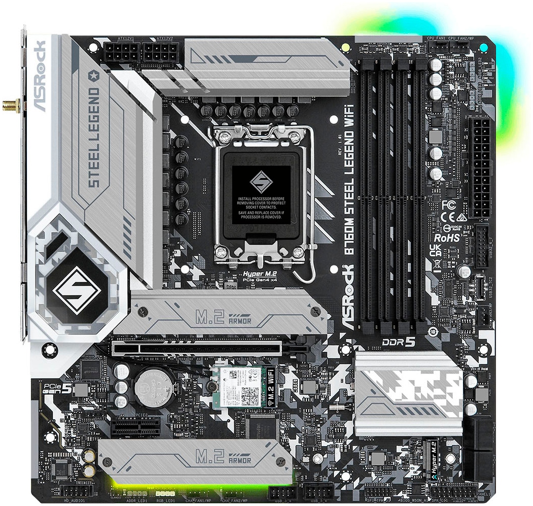 Mainboard »B760M Steel Legend WiFi«