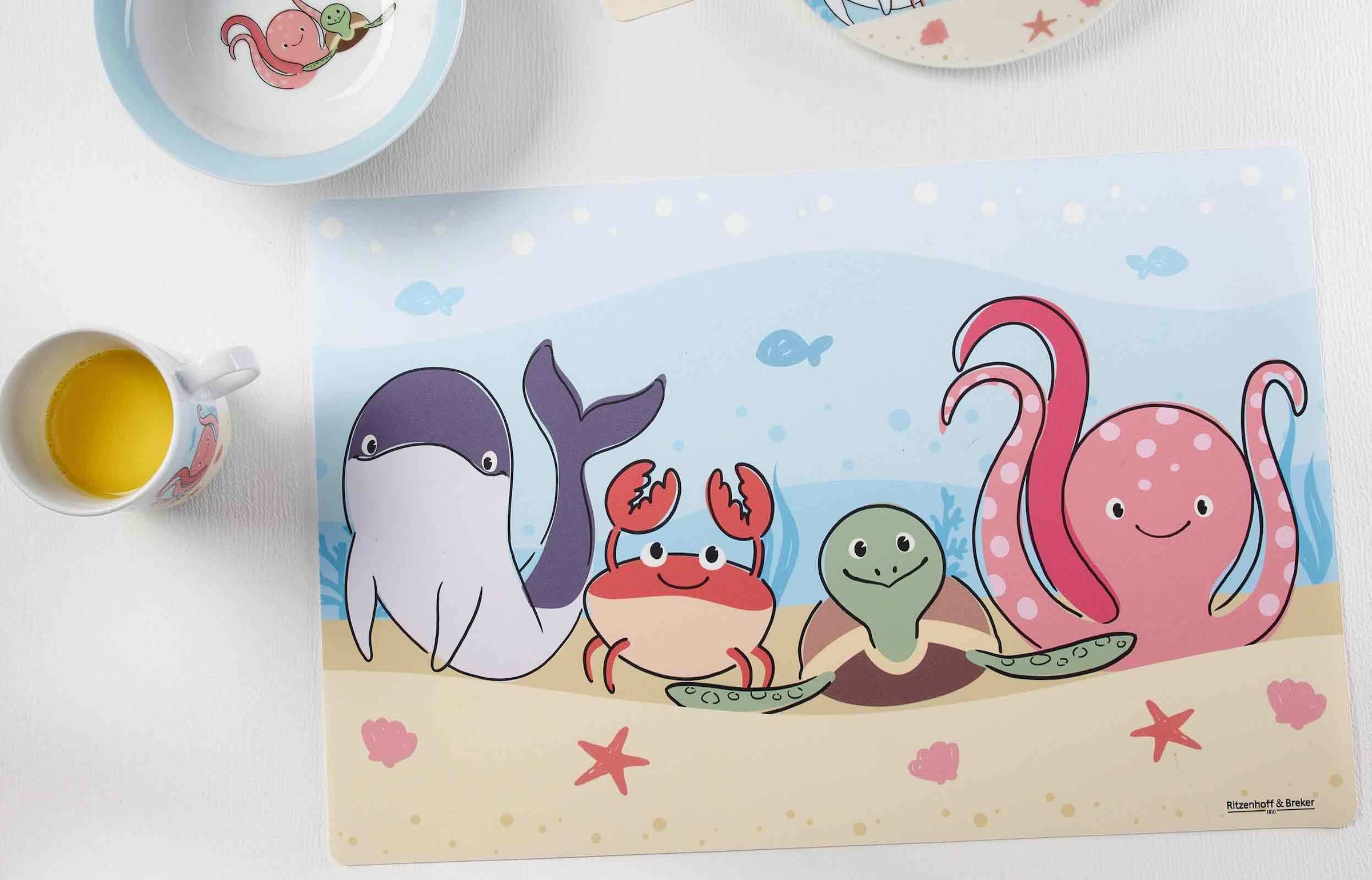 Ritzenhoff & Breker Platzset »Tischset Unterwasserwelt 45 x 30 cm blau«