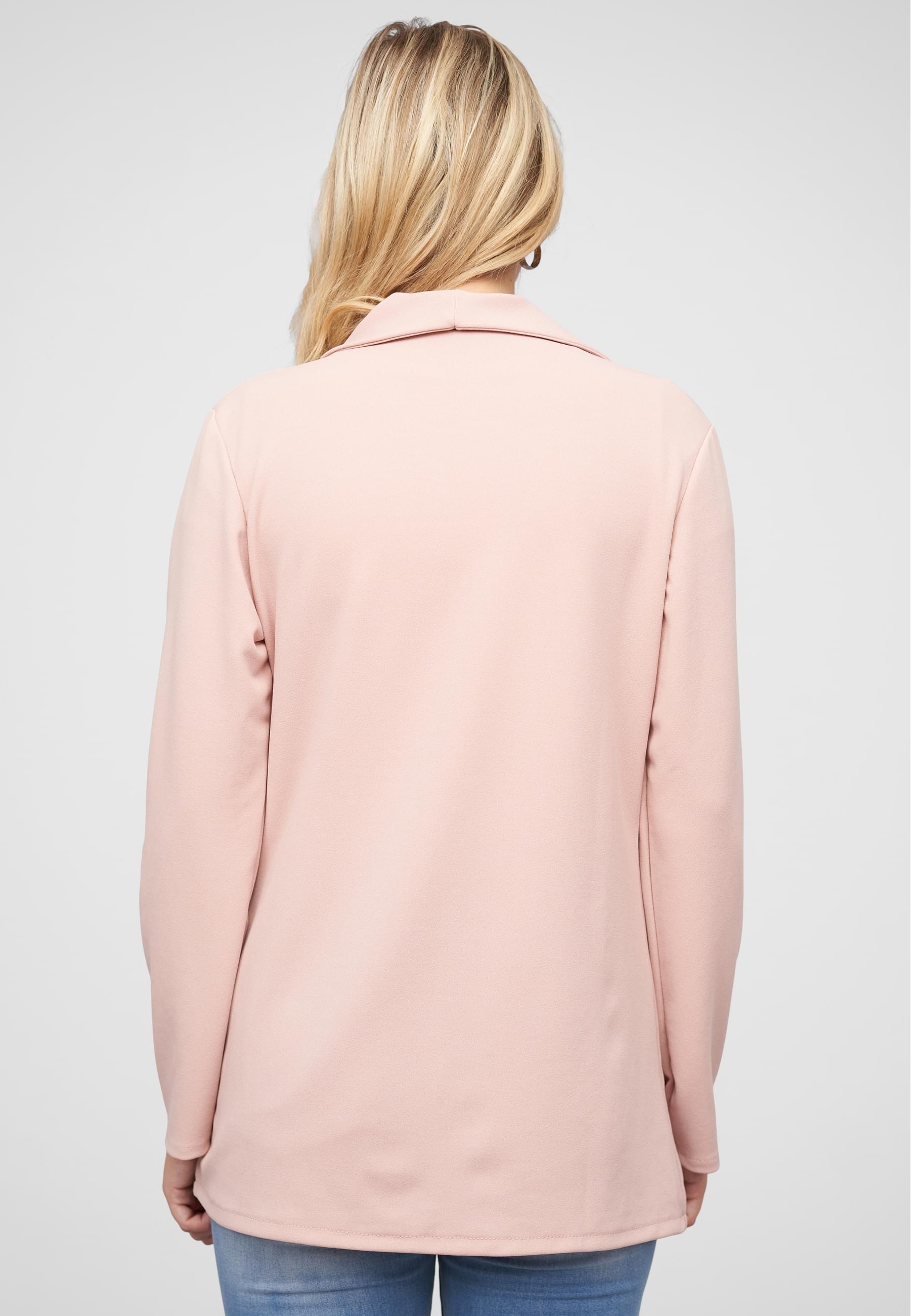 CLOUD 5IVE Strickjacke »CLOUD 5IVE Longform Blazer mit Reverskragen« 1 Stk.