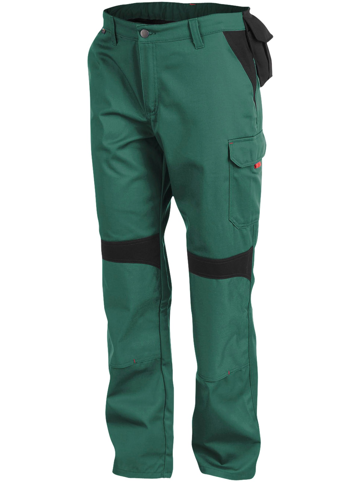 KÜBLER Herren Arbeitshose "Bekleidung Bundhose grün/schwarz", grün, Gr. 44, Obermaterial: 65% Polyester PES. 35% Baumwolle CO., Hosen