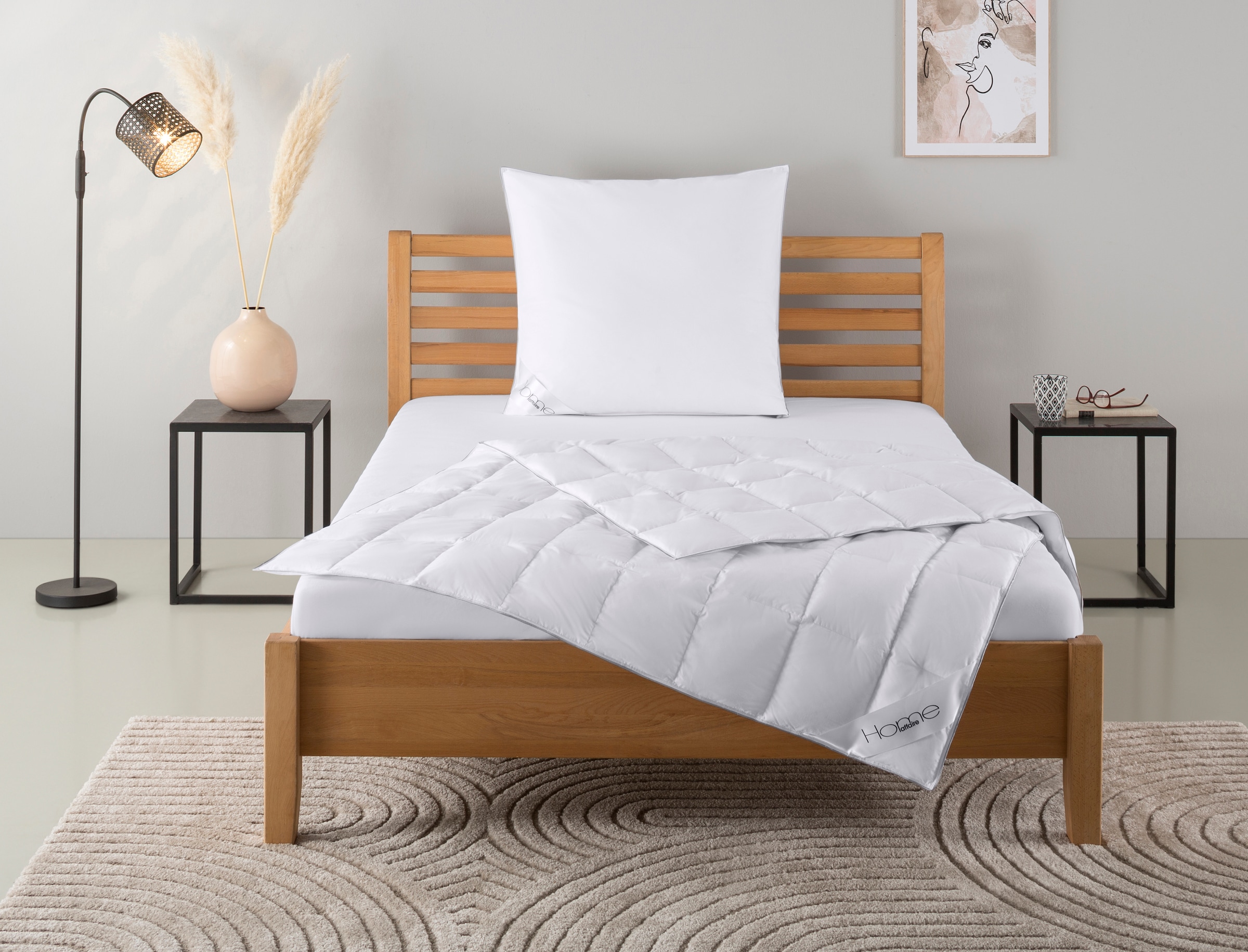 OTTO home Daunenbettdecke + Kopfkissen "Moulle, Bettdecke in 135x200 cm, 15 günstig online kaufen