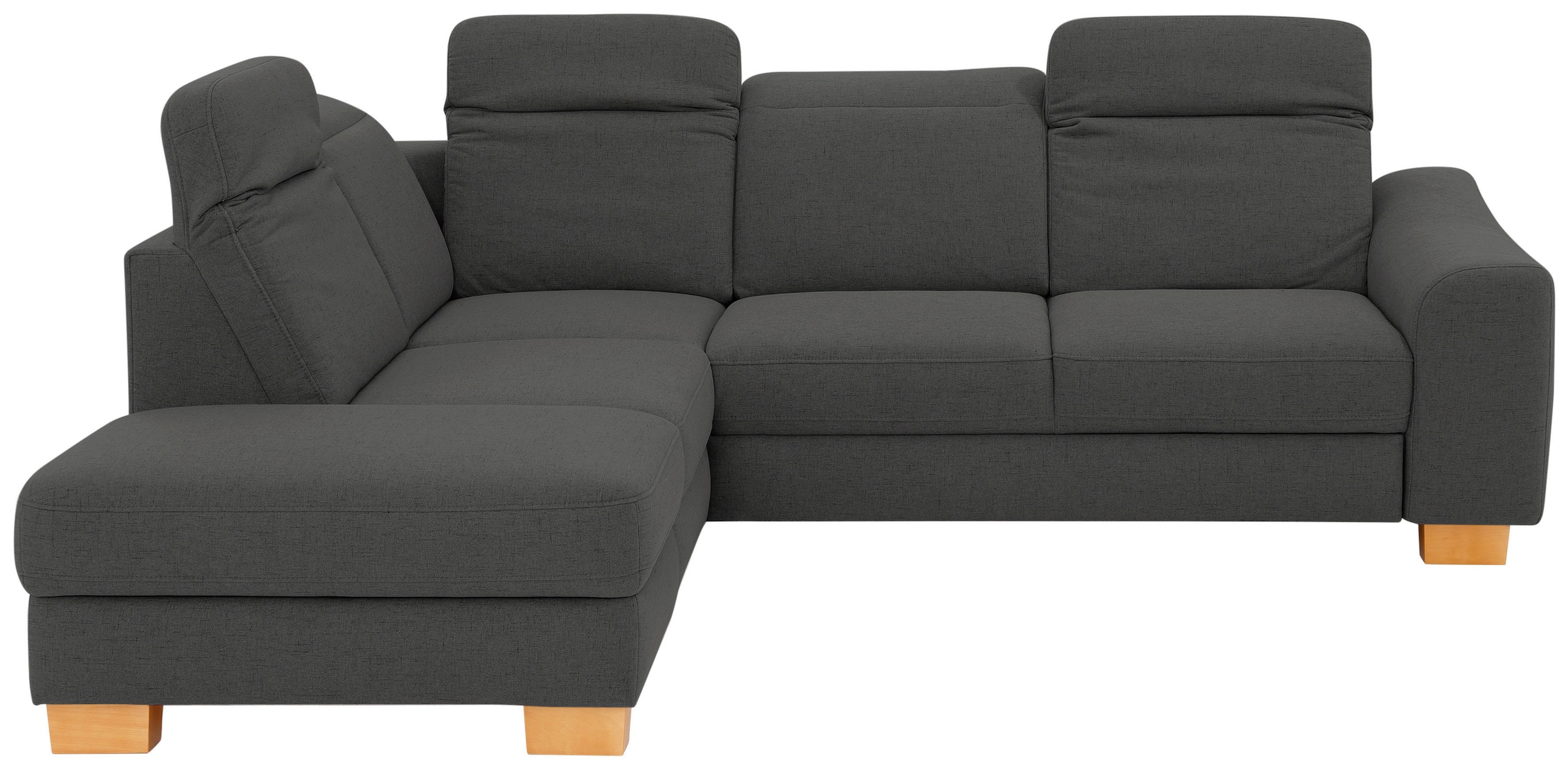 Home affaire Ecksofa "Dundee L-Form" wahlweise mit Kopfteilverstellung und zusätzlich mit Schlaffunktion