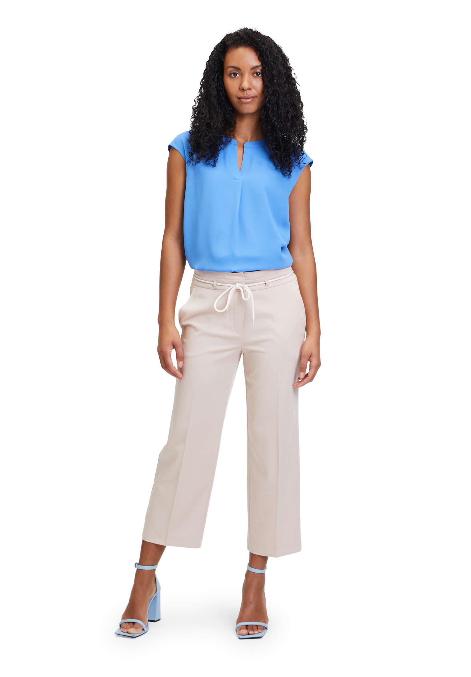 Betty&Co Anzughose »Betty & Co Anzughose mit Bindegürtel«, Bindeband