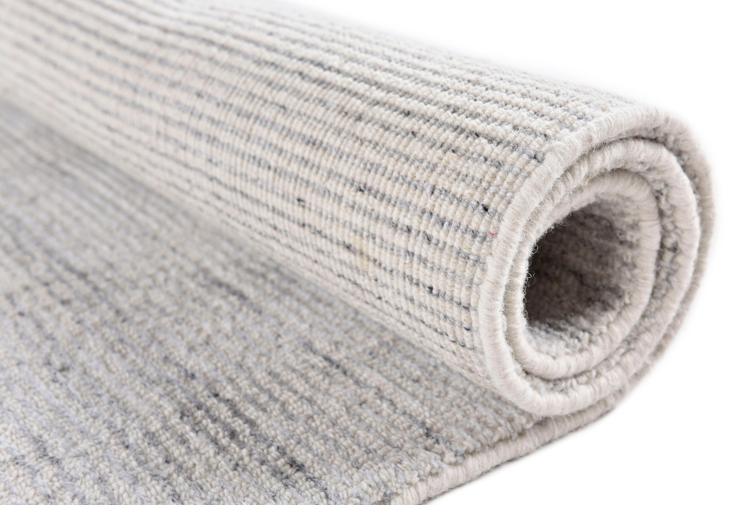 Sansibar Teppich »Tinnum Uni meliert«, rechteckig, 13 mm Höhe, meliert, 60% Wolle, handgearbeitet in aufwendiger Handloom-Technik