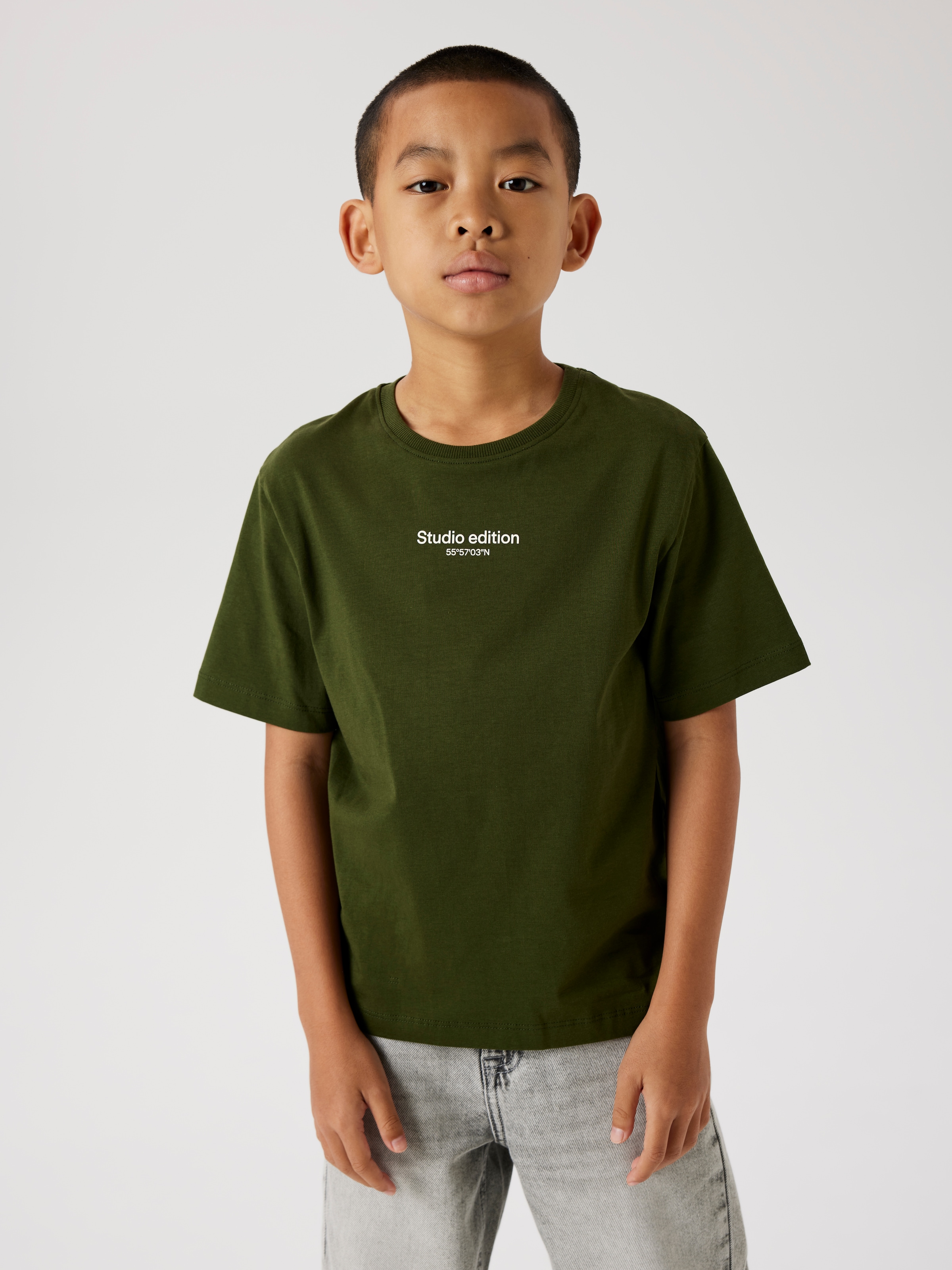 Name It T-Shirt "NKMBRODY SS NREG TOP NOOS" mit dezentem 3D-Frontmotiv