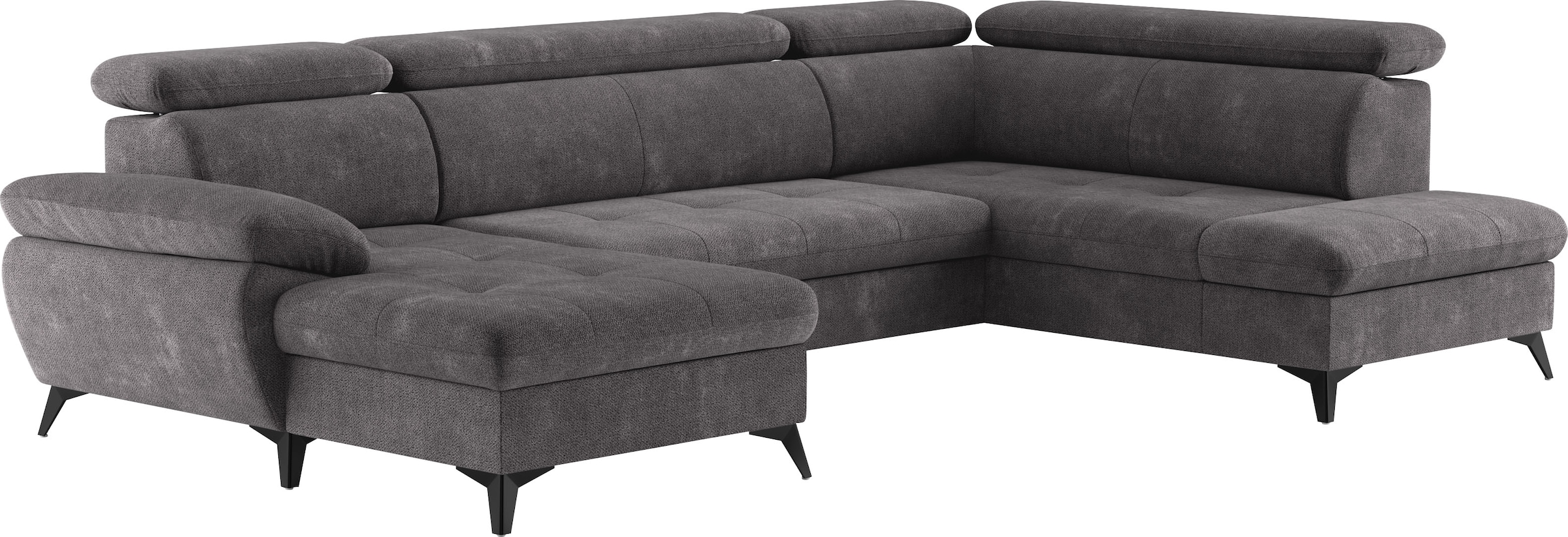 COTTA Wohnlandschaft »Hudson U-Form«, mit Kopfteilverstellung, wahlweise mit Bettfunktion & Bettkasten