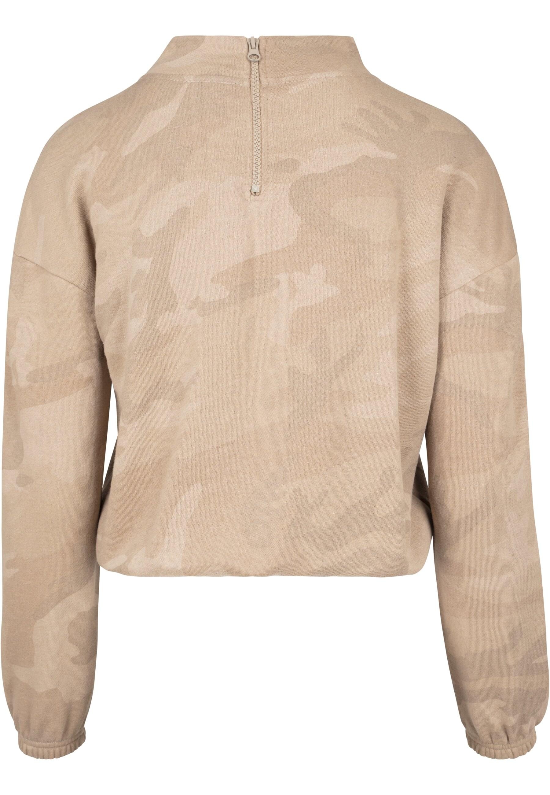 URBAN CLASSICS Sweatshirt »Urban Classics Damen Ladies Camo Turtleneck Crew«, (1 tlg.)