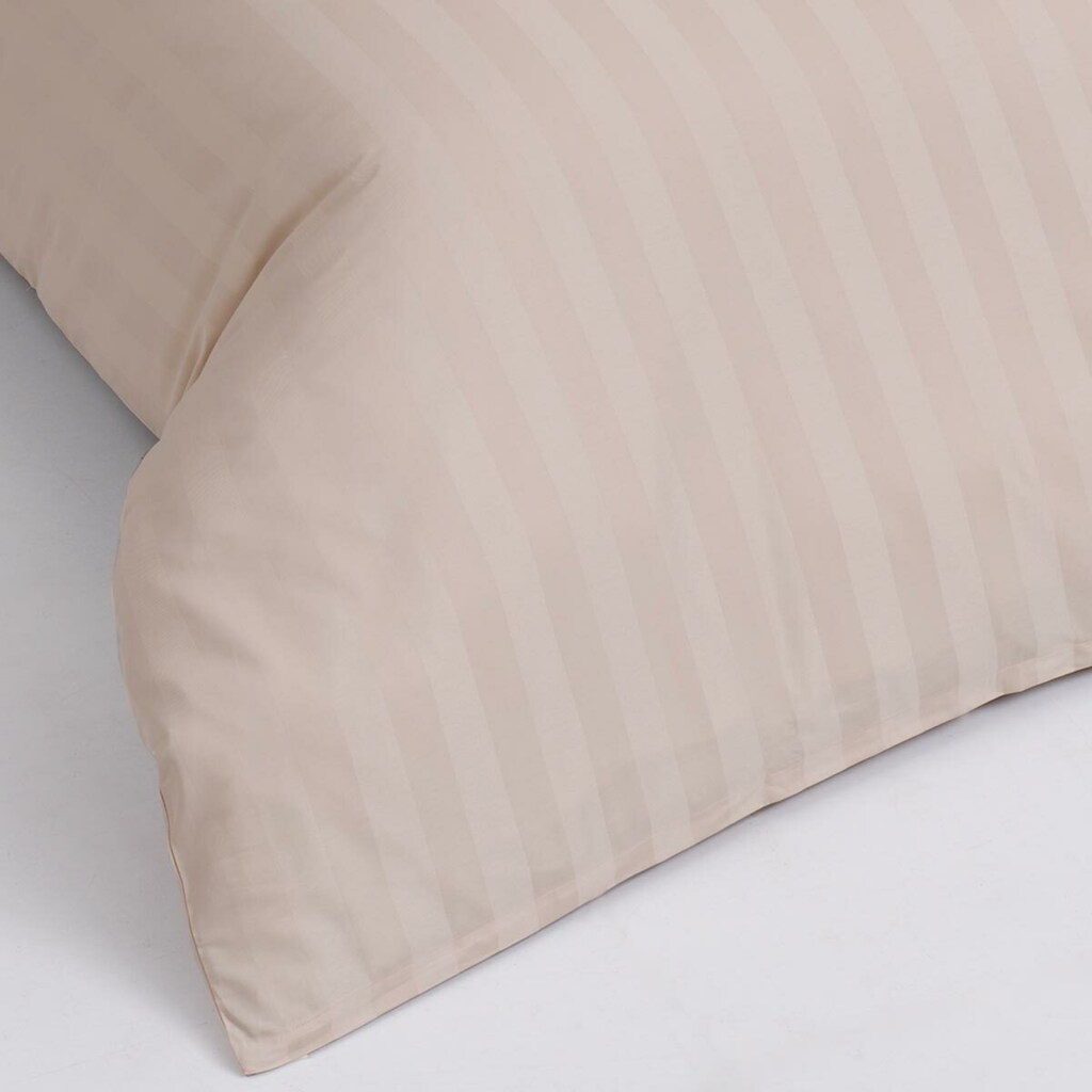 Wohnen Bettwäsche, Bettlaken und Betttücher TRAUMSCHLAF Bettwäsche »Uni Streifen«, (2 tlg.), edle Streifenbettwäsche mit leichte