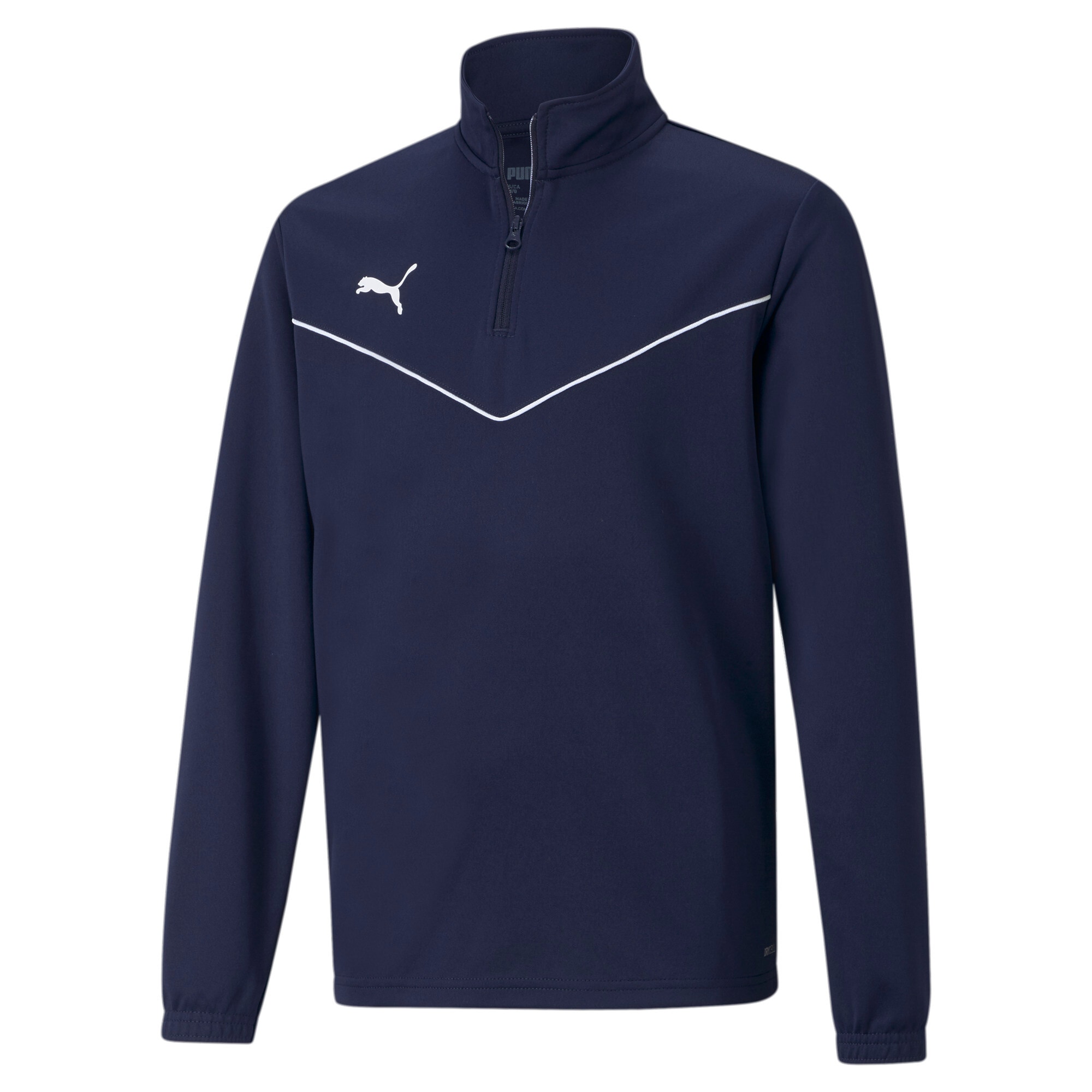 PUMA Langarmshirt "TEAMRISE 14 ZIP TOP JR" normale Schnittform, Langarm, mit Reißverschluss