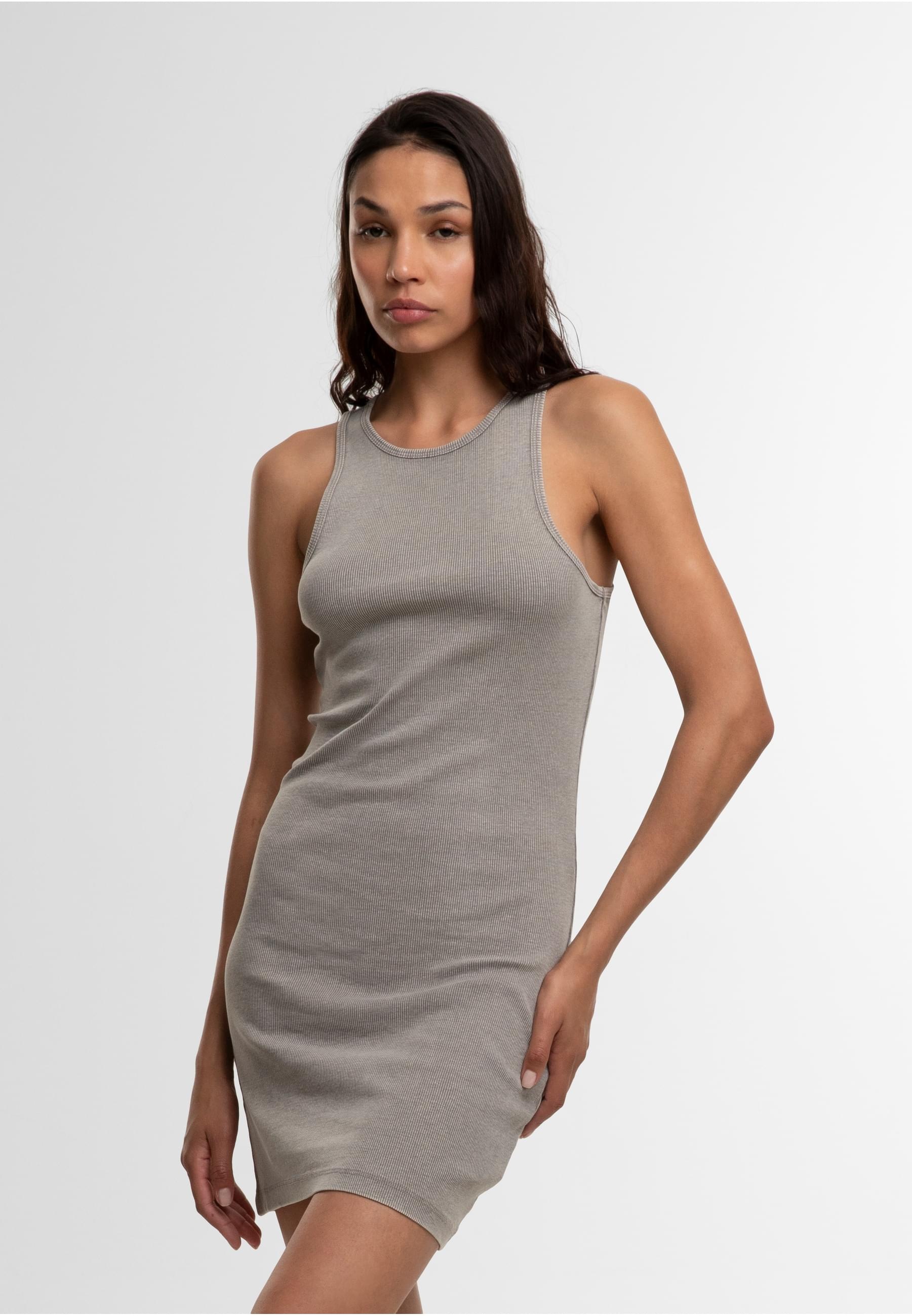 URBAN CLASSICS Shirtkleid »Urban Classics Ladies Washed Rib Jersey Dress«, (1 tlg.)