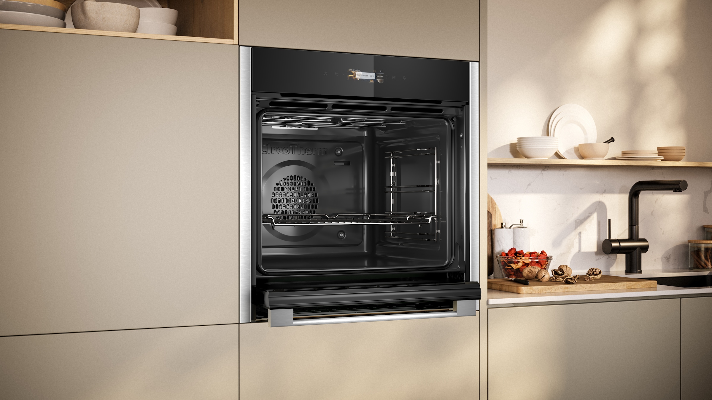 NEFF Einbaubackofen N 70 »B44CR21N0« mit Teleskopauszug nachrüstbar mit Hydrolyse