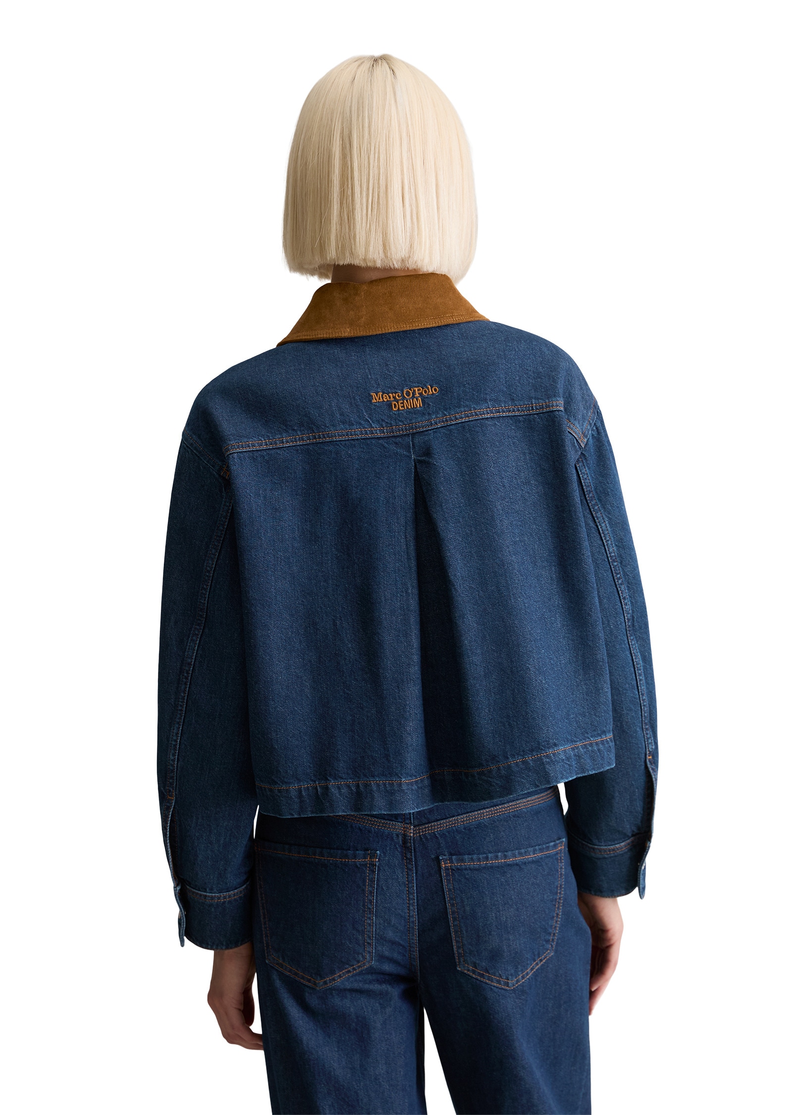 Marc O'Polo DENIM Jeansjacke »aus authentischem Rigid Denim«, ohne Kapuze
