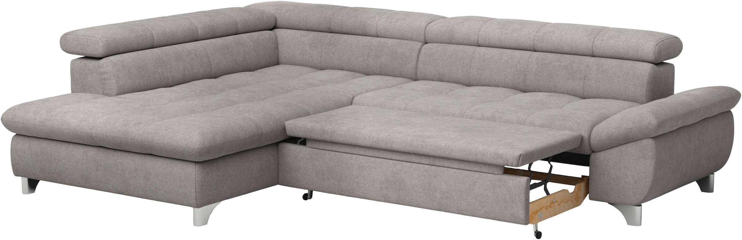 COTTA Ecksofa »Gemini L-Form«, mit Kopfteilverstellung, wahlweise mit Bettfunktion