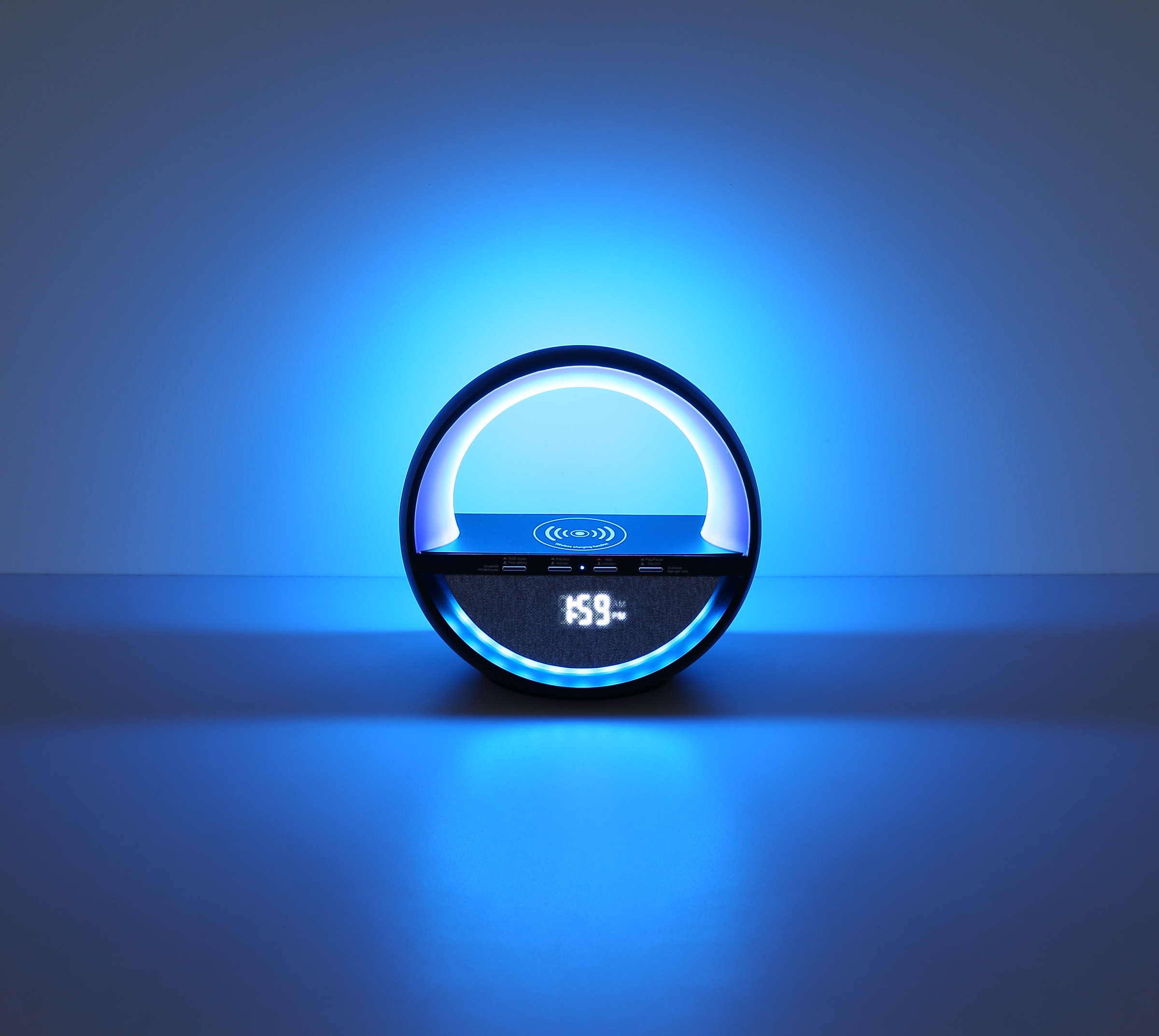 GLOBO LIGHTING Tischleuchte »SOUNDRA« LED-Modul 1 Stk. RGB Tischleuchte mit Touchdimmer, Bluetooth & Akku, USB-C