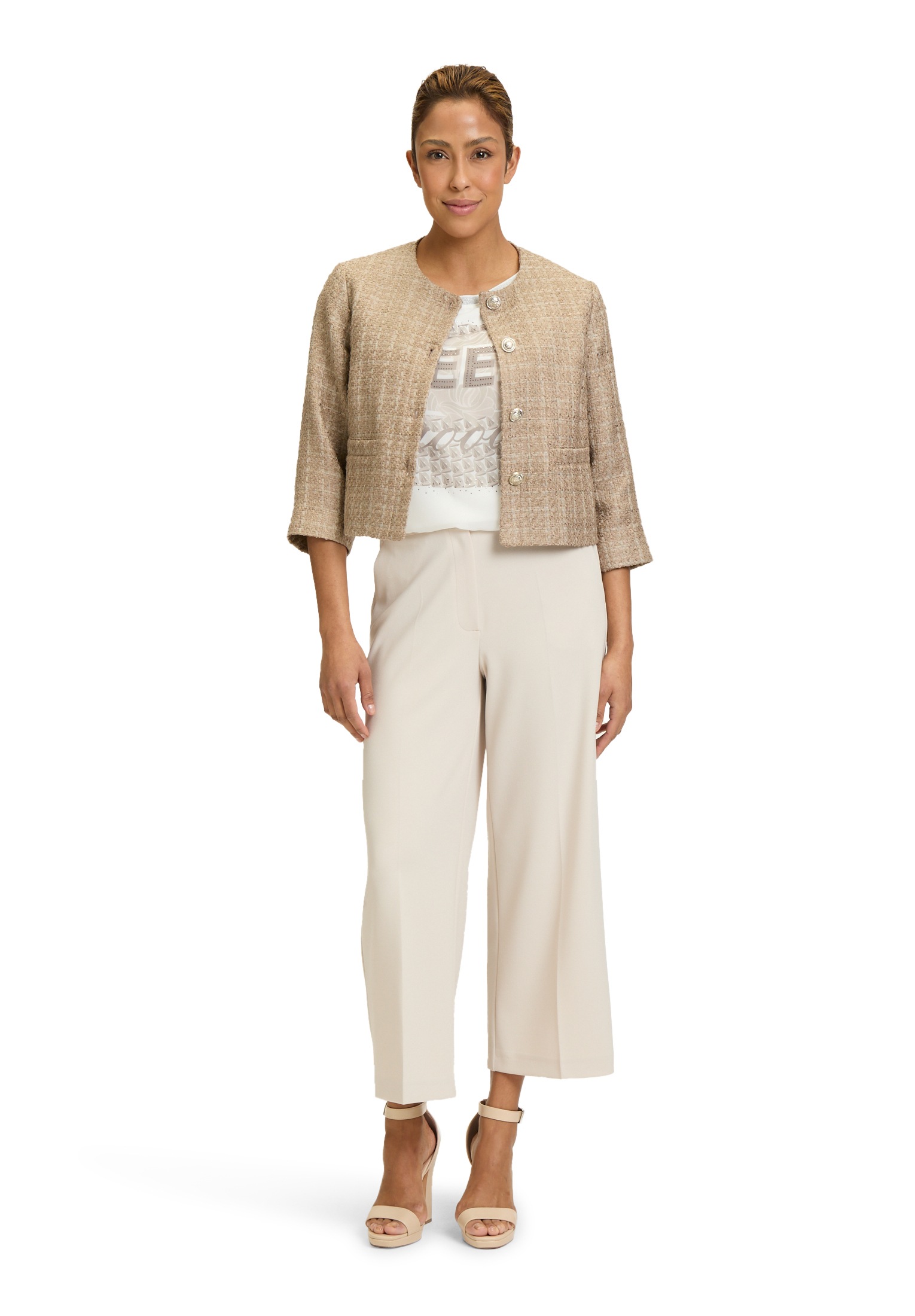 Betty Barclay Jackenblazer »Betty Barclay Blazer-Jacke mit Fransen«, Material