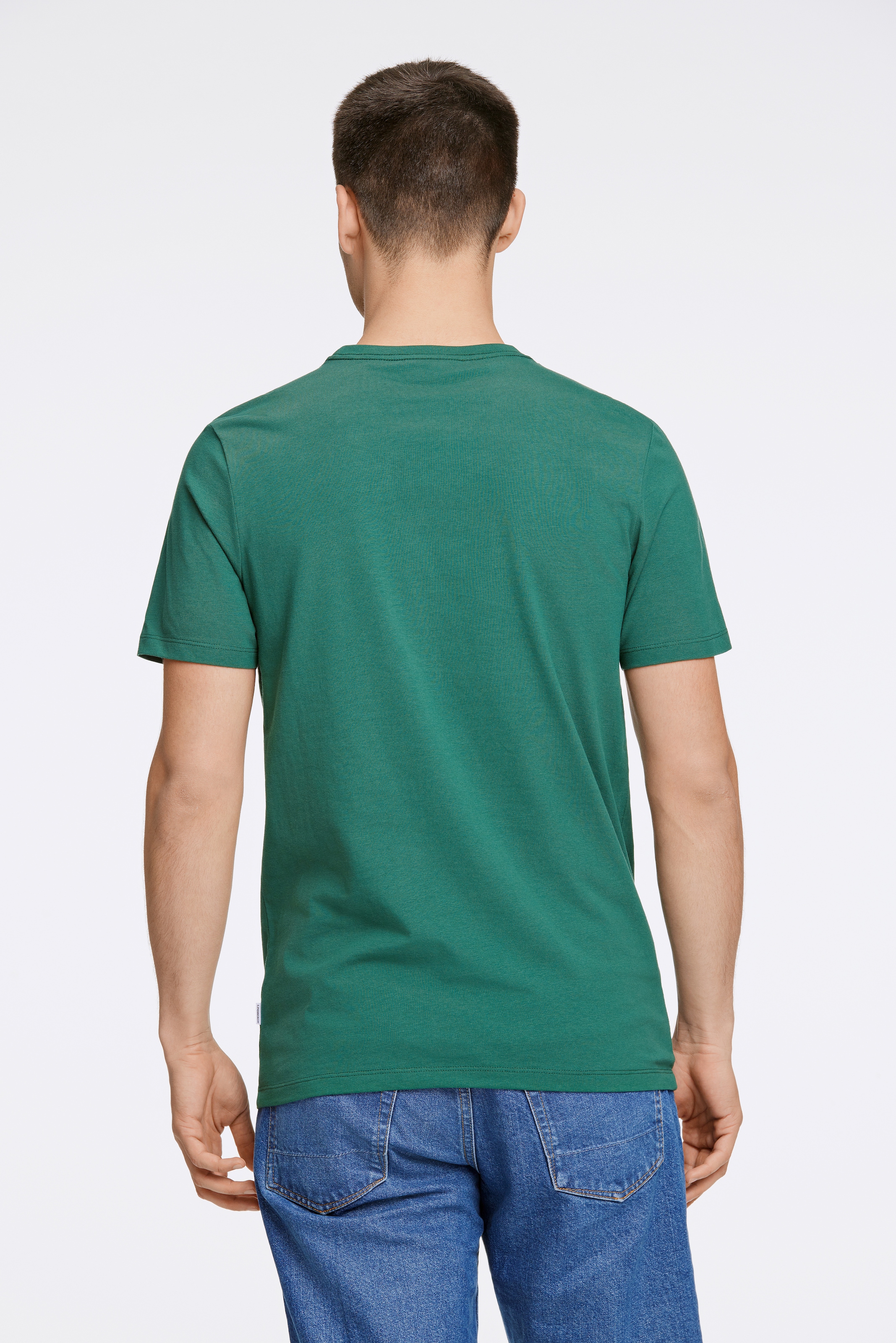 LINDBERGH T-Shirt mit Logo und Rundhalsausschnitt