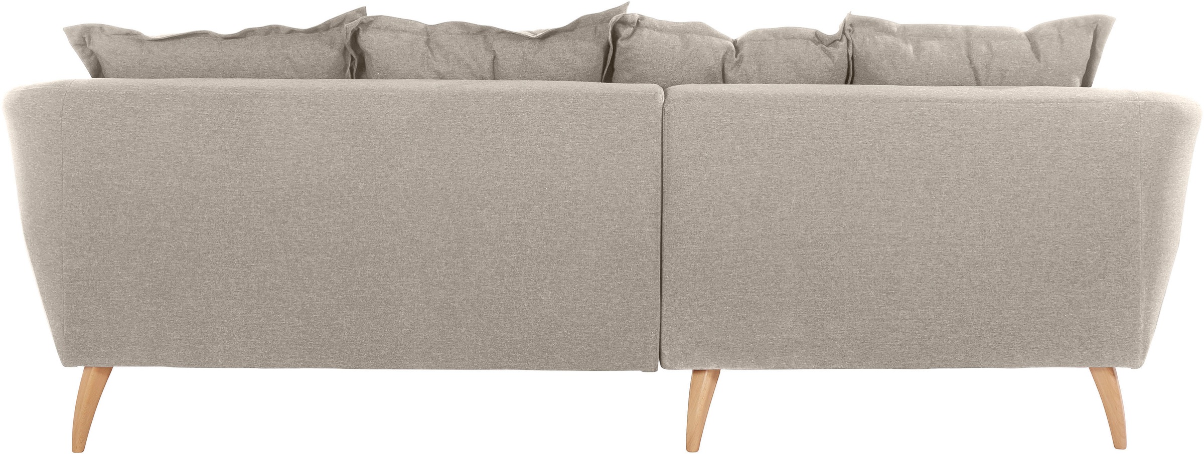 Home affaire Ecksofa »Baggio formschöne Polsterecke, bequem, Breite 277cm, L-Form«, Zierkissen inklusive
