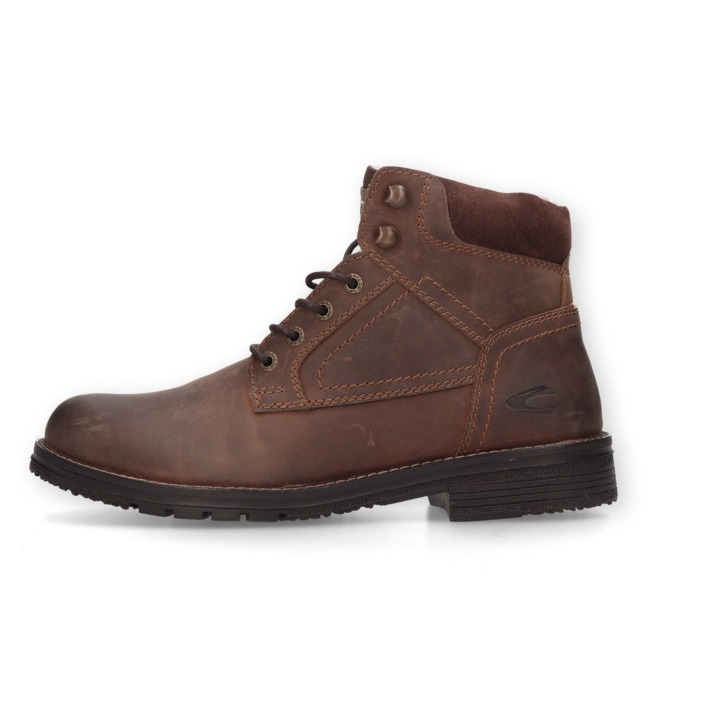 camel active Schnürboots  Schnürstiefelette, Workerboots mit softem Schaftabschluss