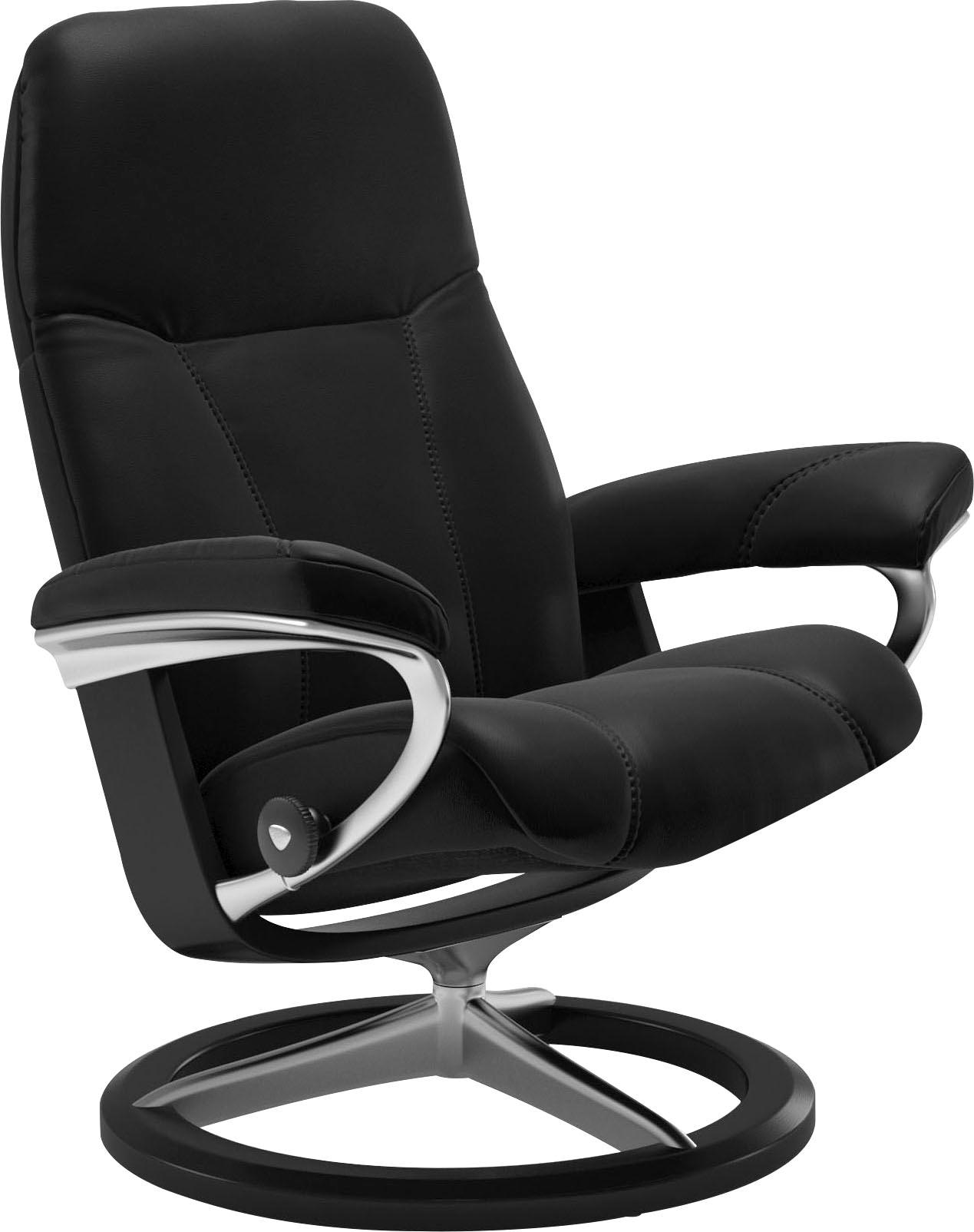 Stressless Relaxsessel "Consul" mit Signature Base, Größe S, Gestell Schwarz