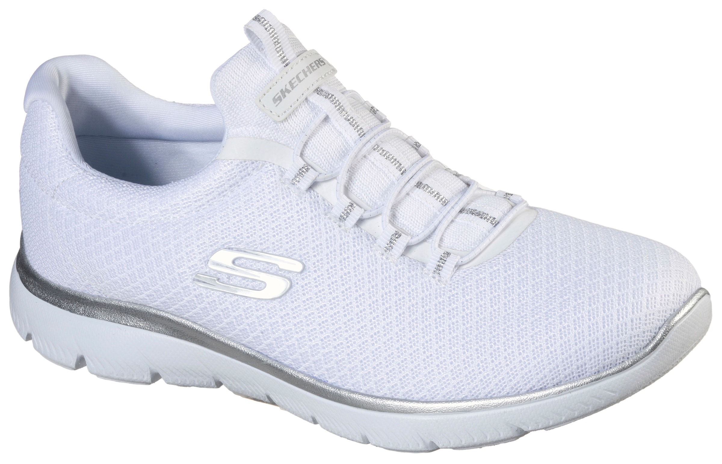 Skechers Slip-On Sneaker "SUMMITS", Slipper, Freizeitschuh, Komfortschuh mit dezenten Kontrast-Details