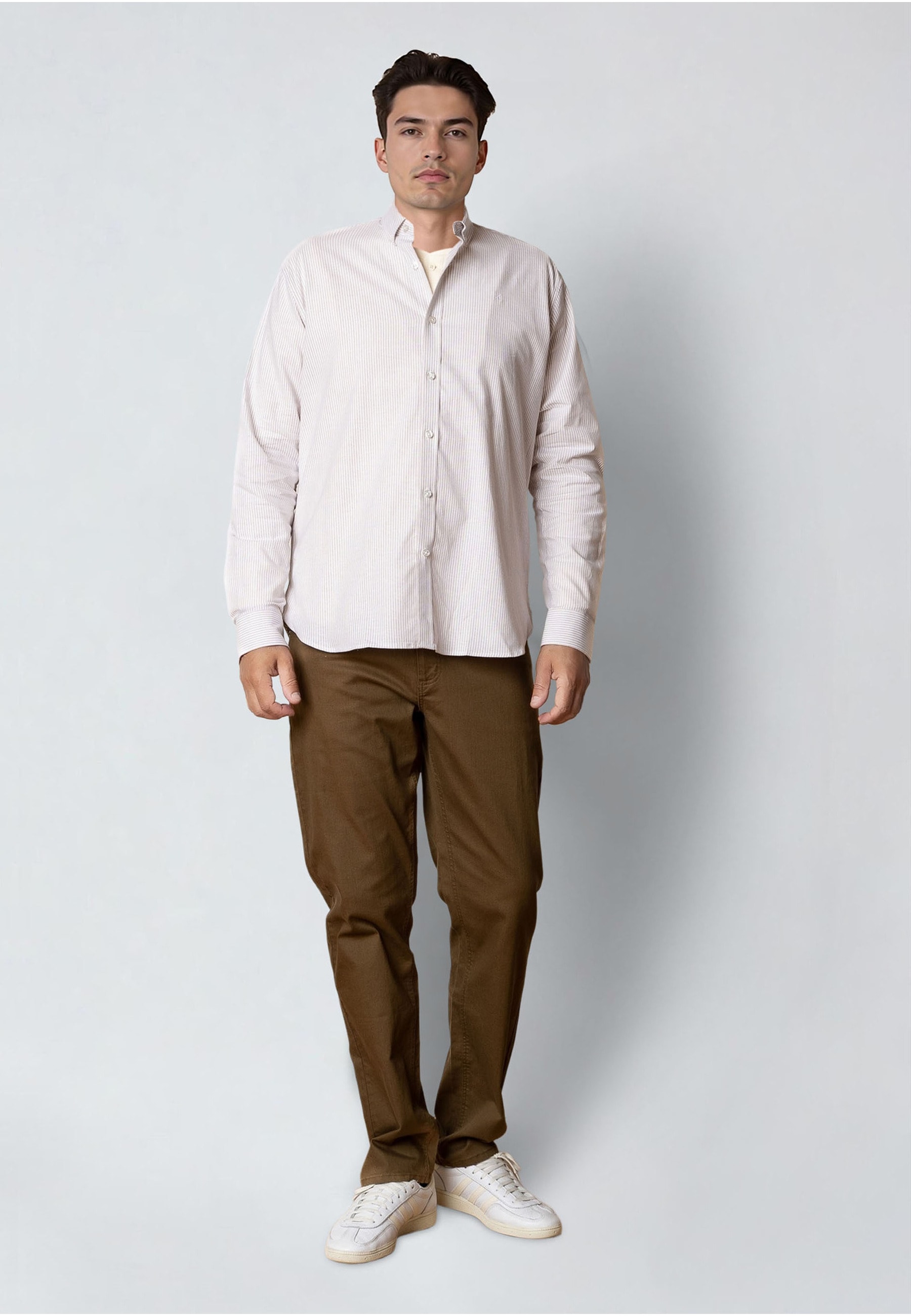 Clean Cut Copenhagen Langarmhemd »Clean Cut Copenhagen Oxford Stretch Stripe L/S« 1