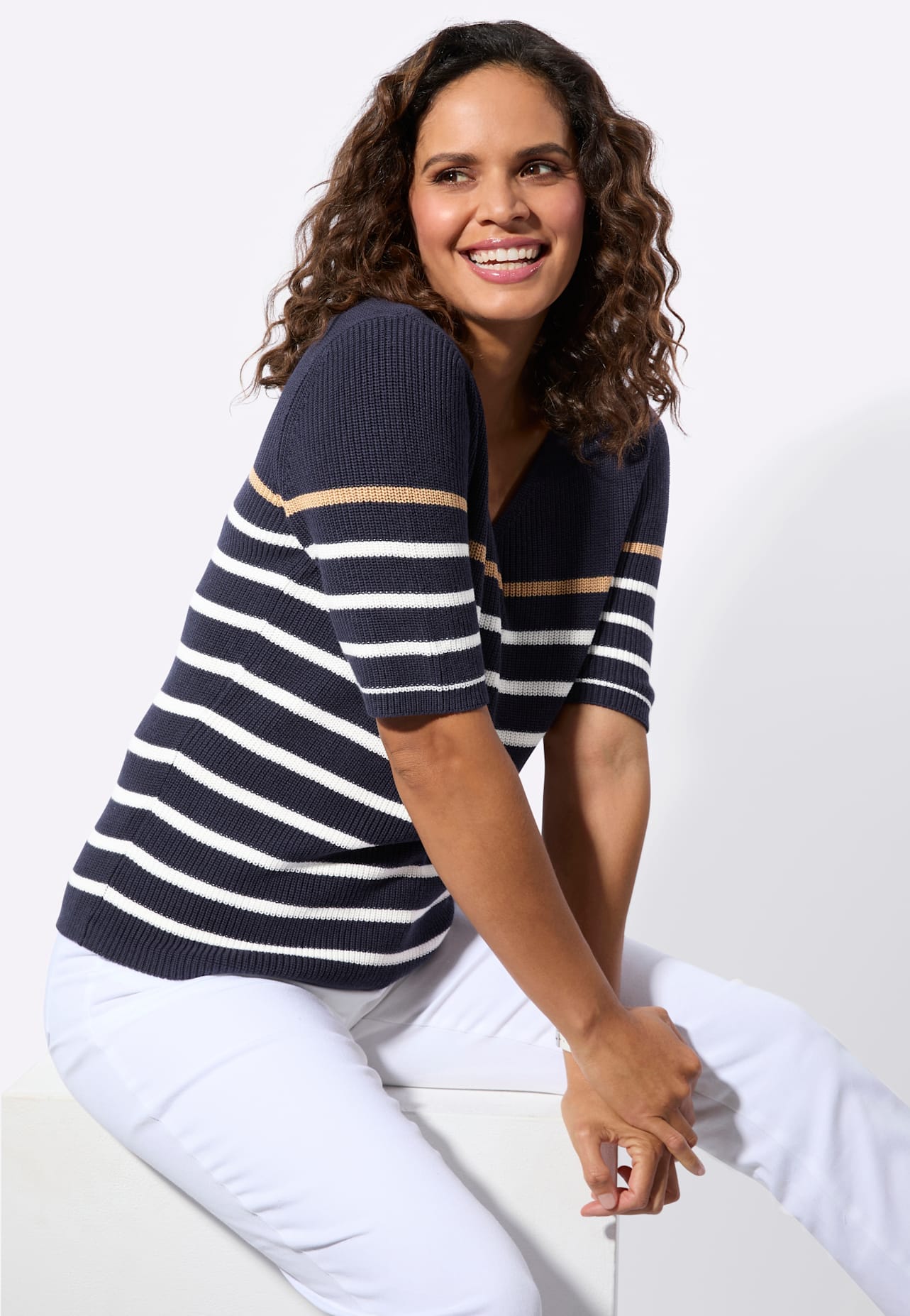 Casual Looks Kurzarmpullover »Kurzarm-Pullover«