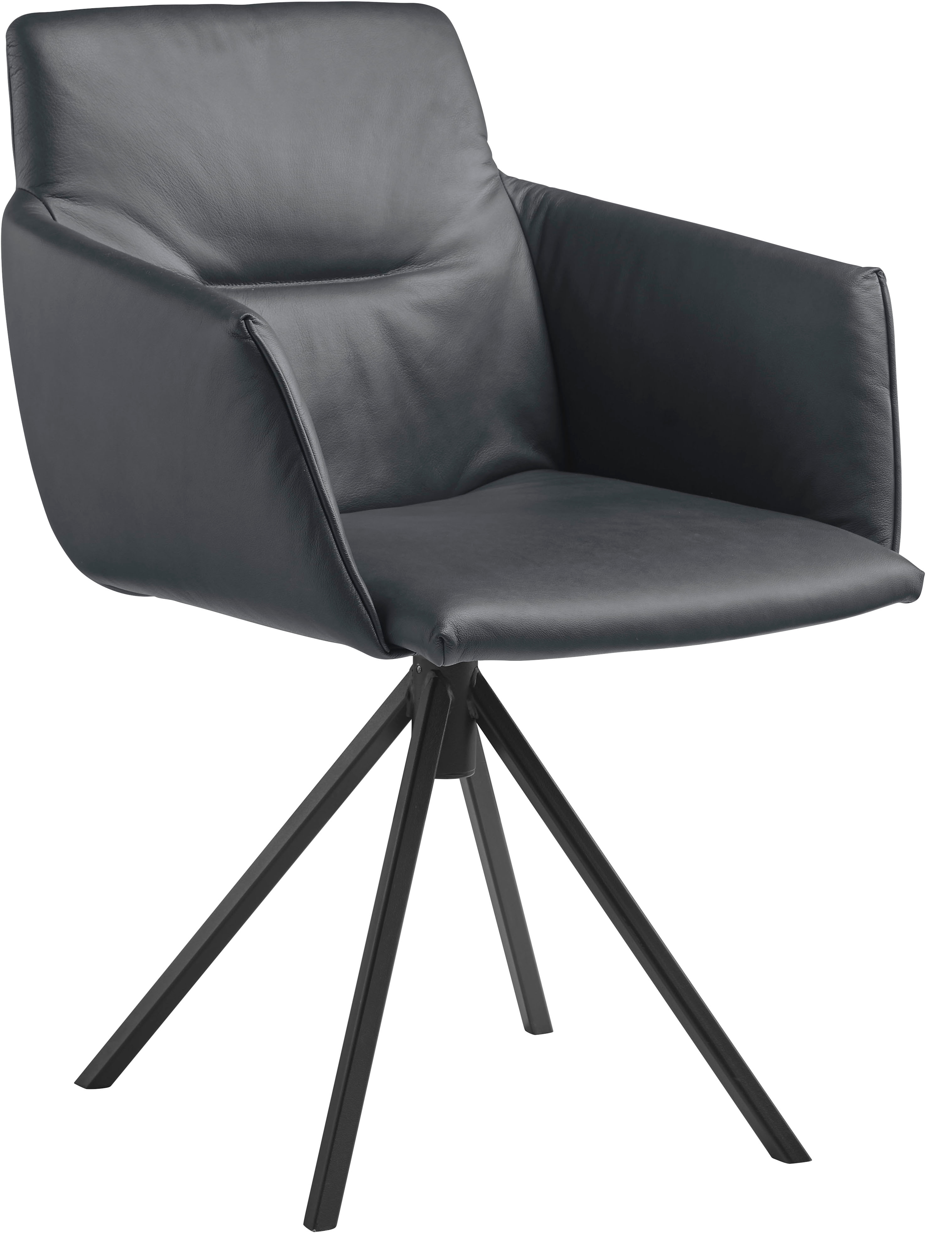 Musterring Polsterstuhl "JustB SP500" () 1 Stk.mit Armlehne, wahlweise mit Drehfunktion, Stativgestell in schwarz