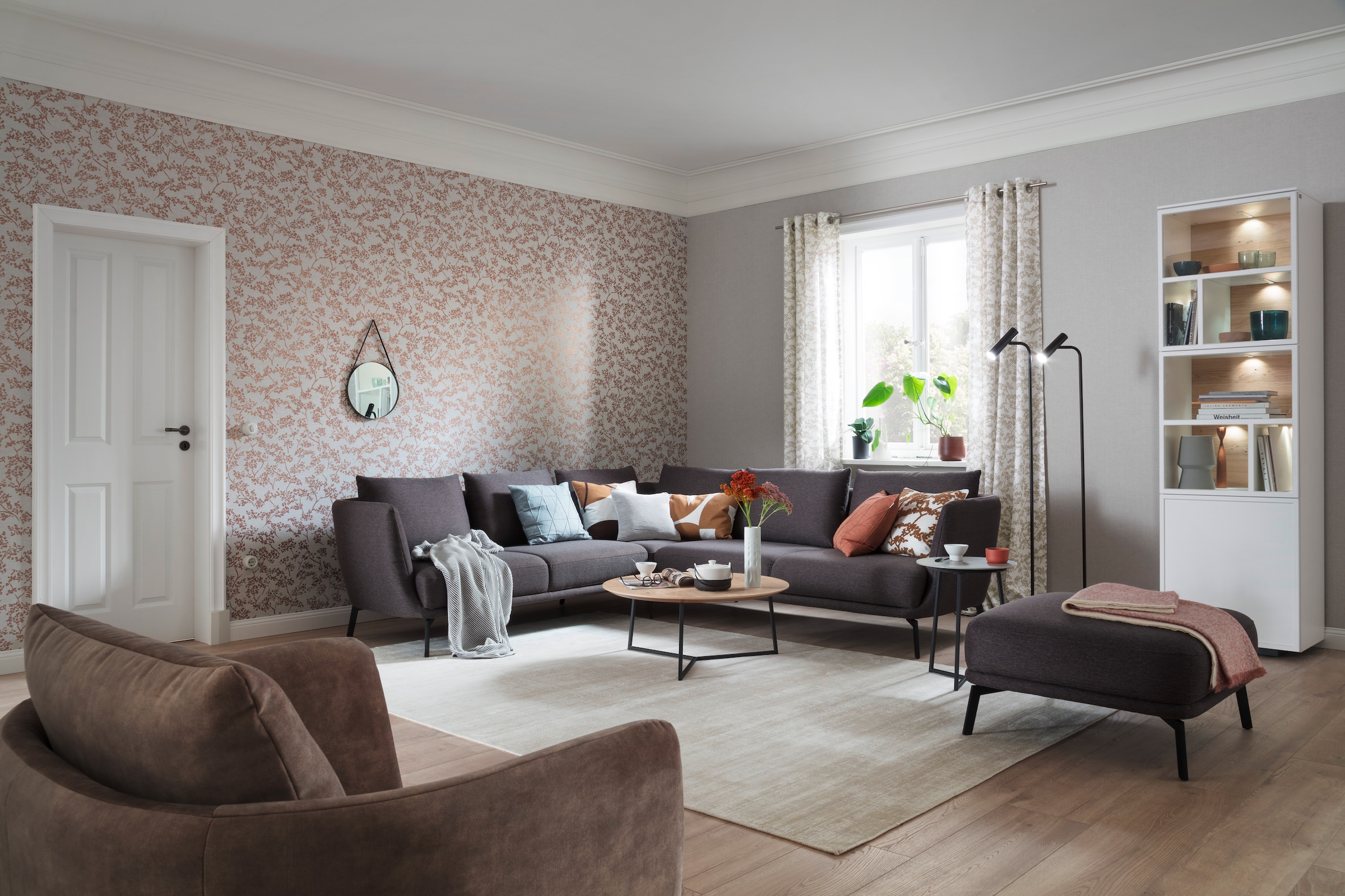 SCHÖNER WOHNEN-Kollektion Teppich »Alessa« rechteckig 5 mm Höhe Viskose, Wohnzimmer