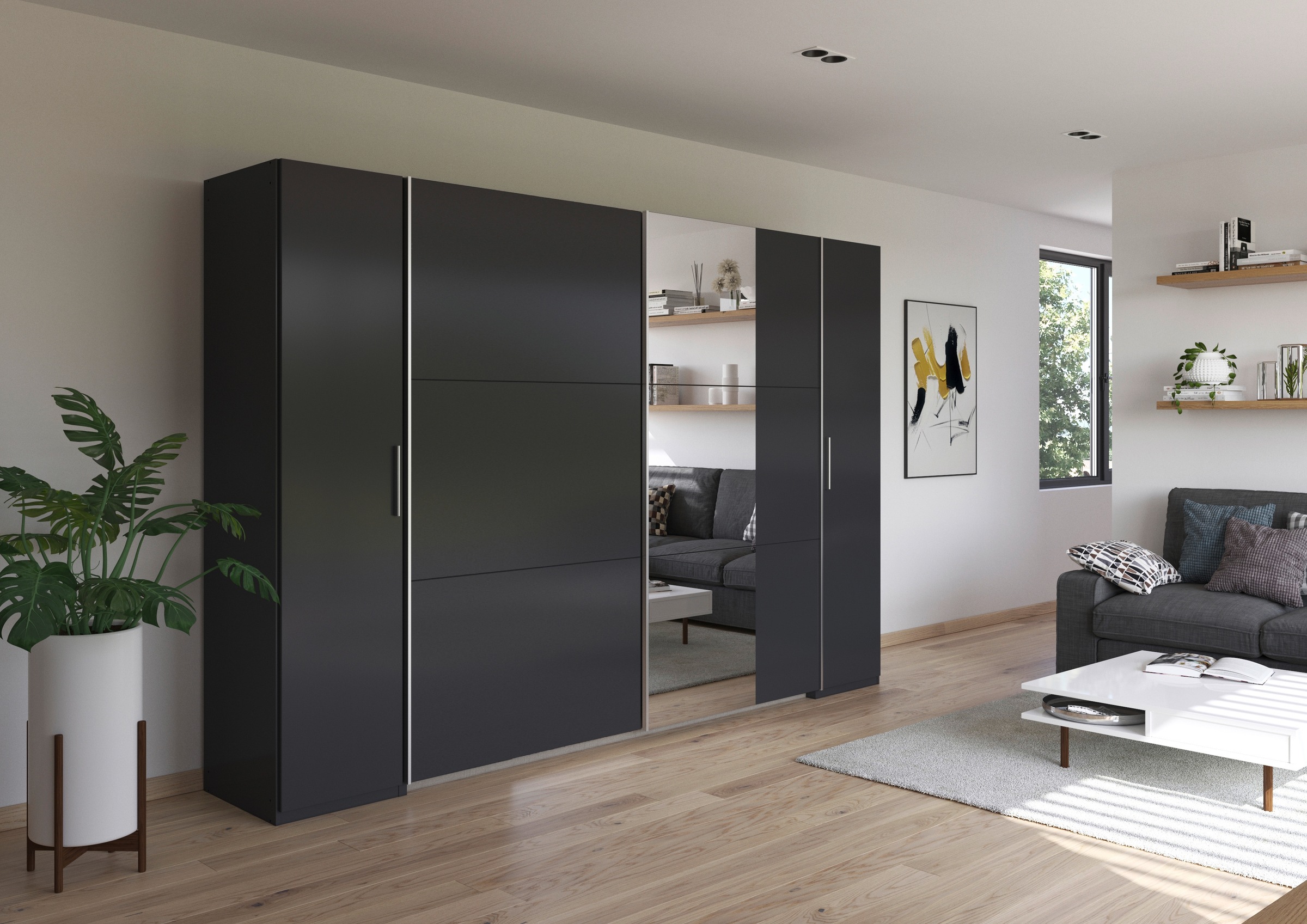 rauch Schwebetürenschrank "Kleiderschrank Drehtürenschrank Schrank Garderob günstig online kaufen